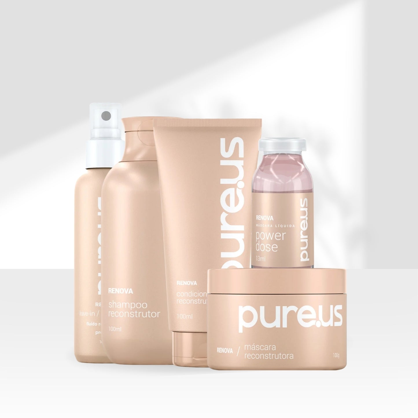Kit Completo Madamelis Pure Us Reconstrutor Reparação e força