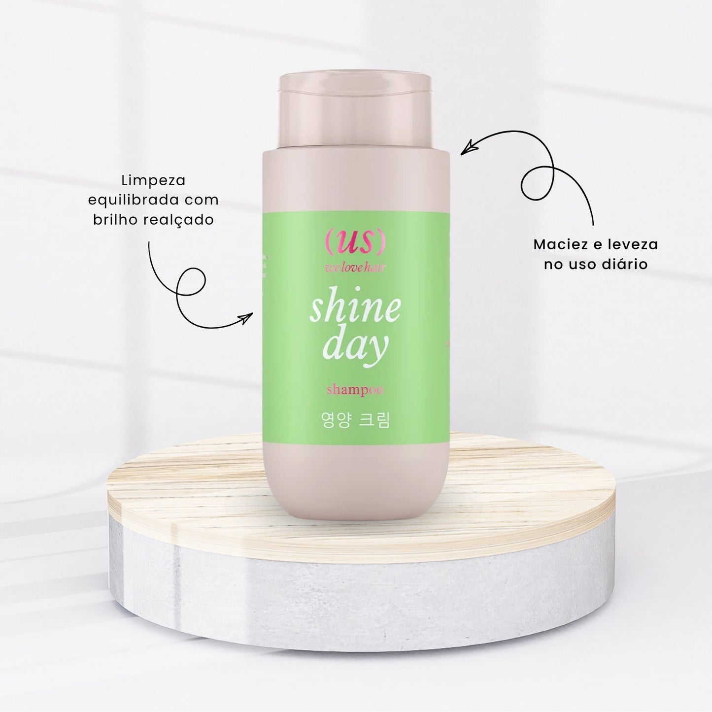 Kit Madamelis We Love Hair Shine Day Shampoo e Condicionador