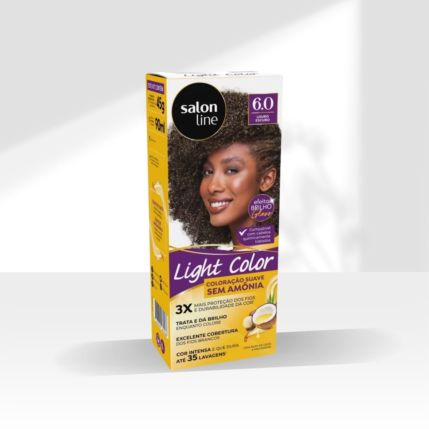 Coloração Salon Line Light Color Profissional 6.0 Louro Escuro