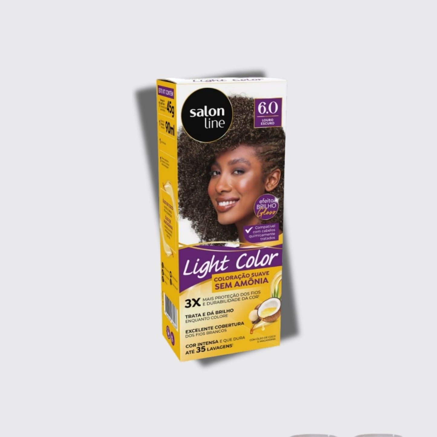 Coloração Salon Line Light Color Profissional 6.0 Louro Escuro