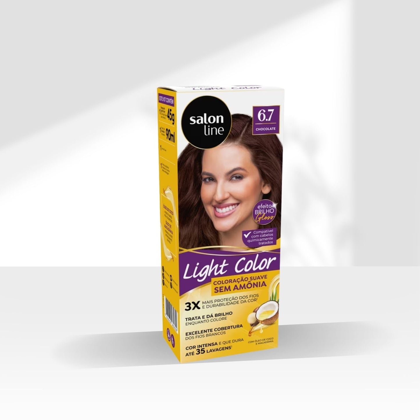 Coloração Salon Line Light Color Profissional 6.7 Chocolate