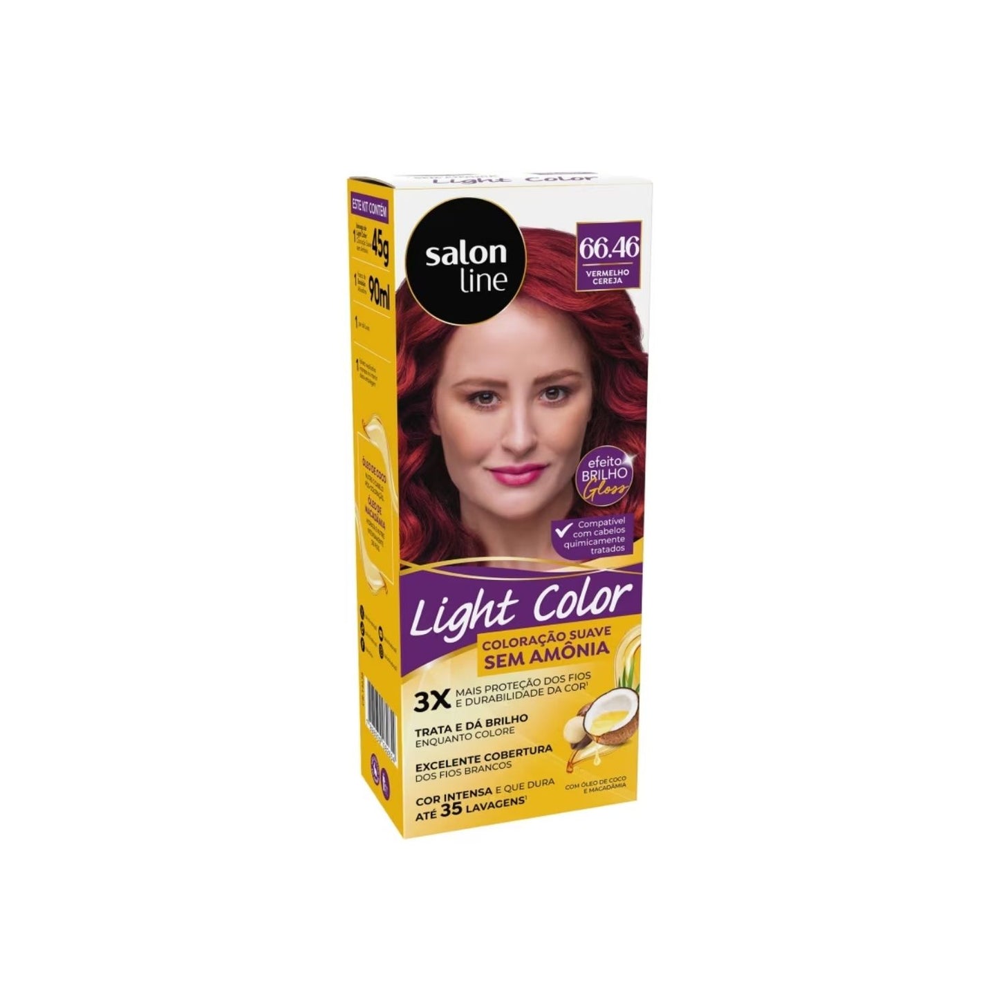 Coloração Salon Line Light Color Profissional 66.46 Vermelho Cereja