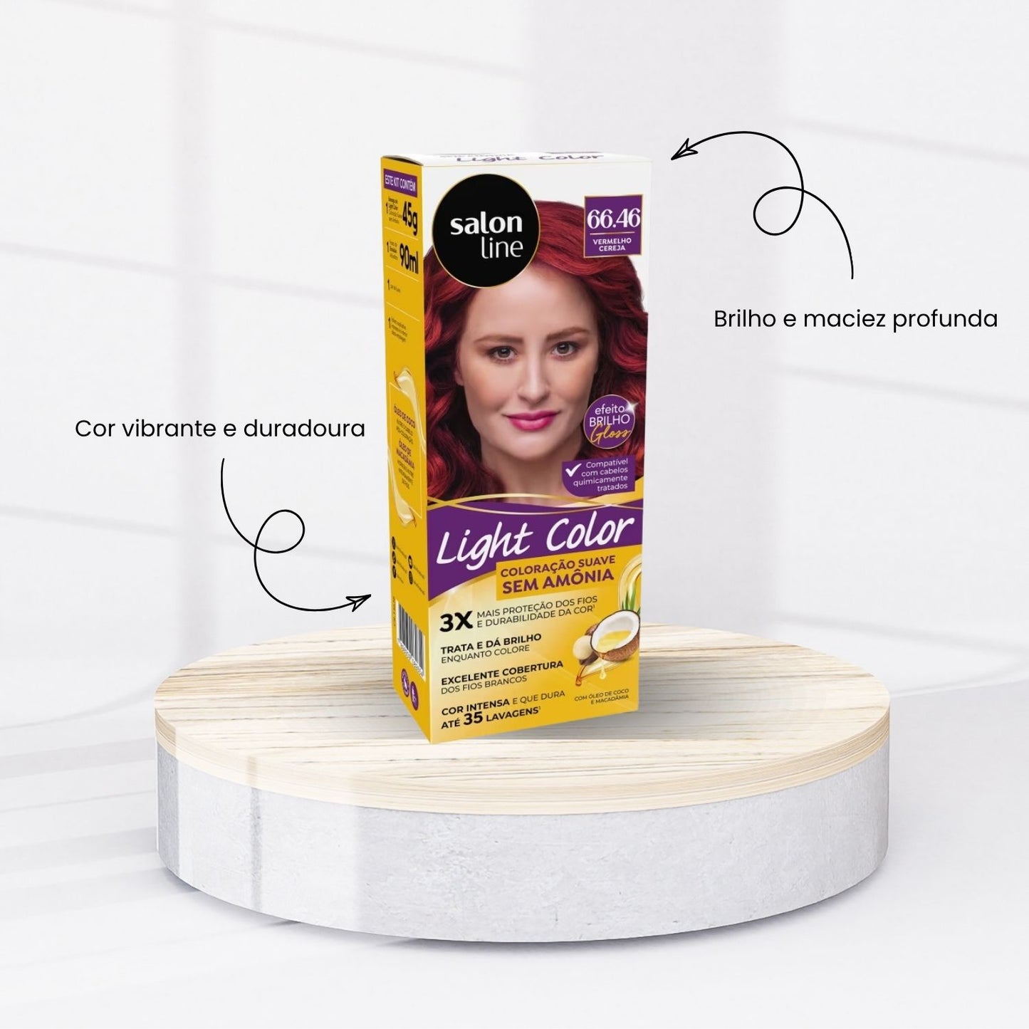 Coloração Salon Line Light Color Profissional 66.46 Vermelho Cereja