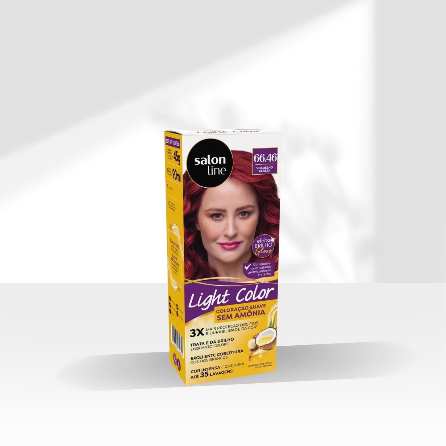 Coloração Salon Line Light Color Profissional 66.46 Vermelho Cereja