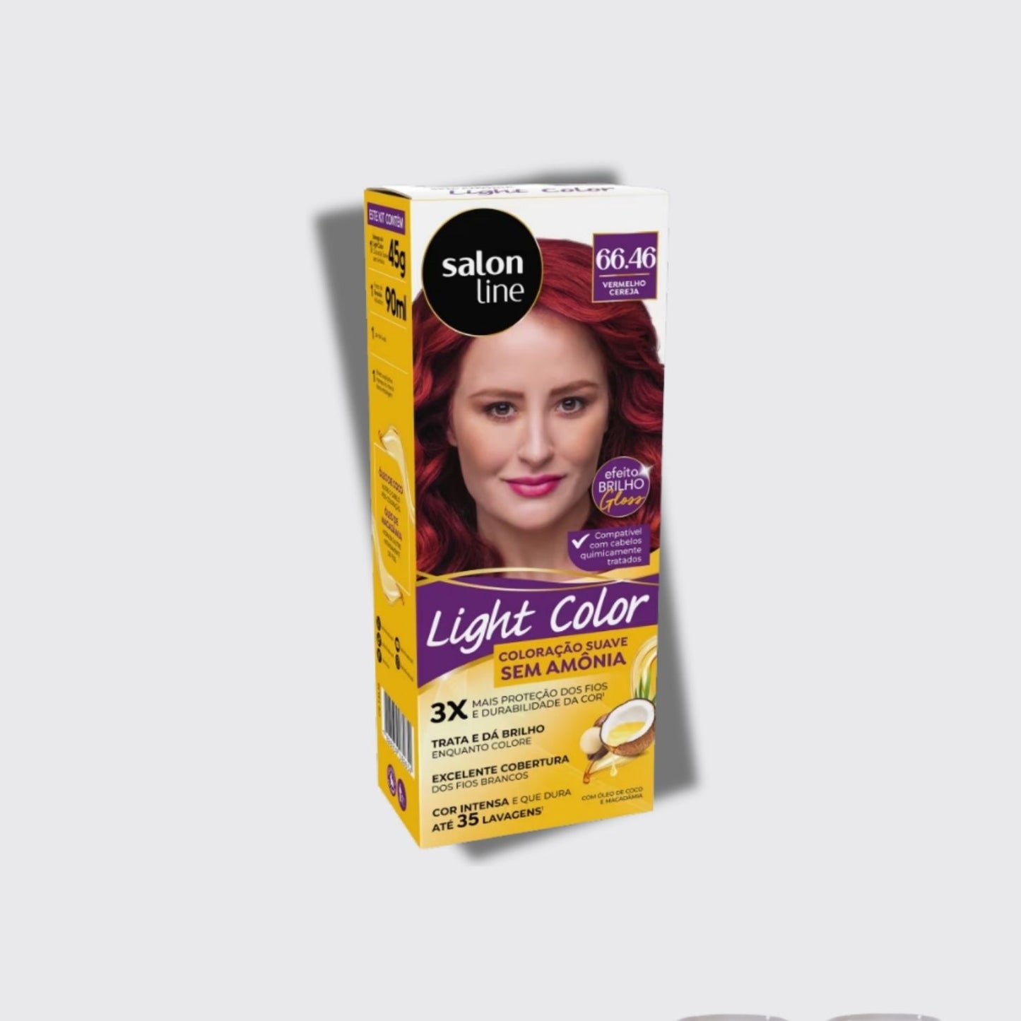 Coloração Salon Line Light Color Profissional 66.46 Vermelho Cereja