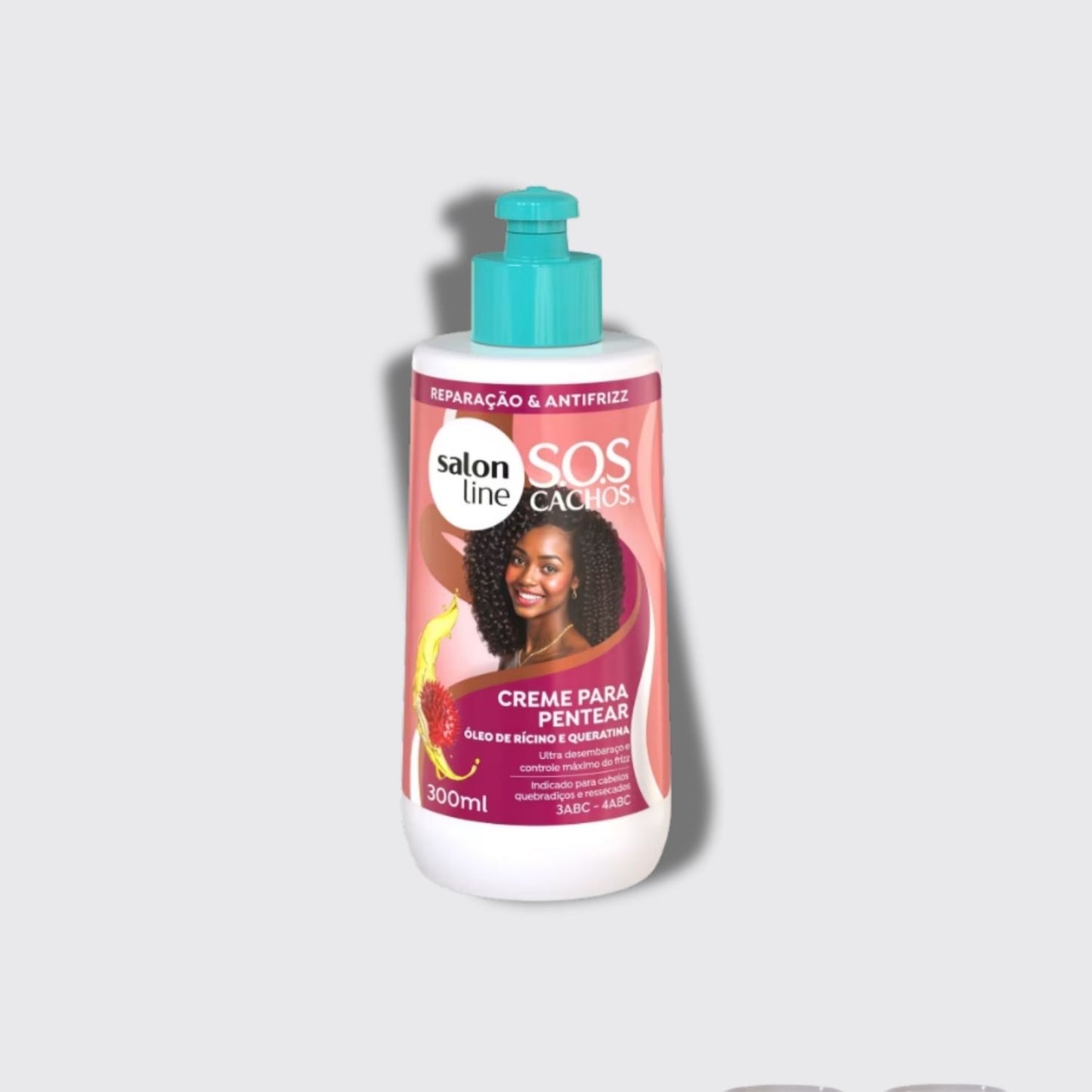 Creme para Pentear Salon Line SOS Óleo de Rícino e Queratina 300 ml