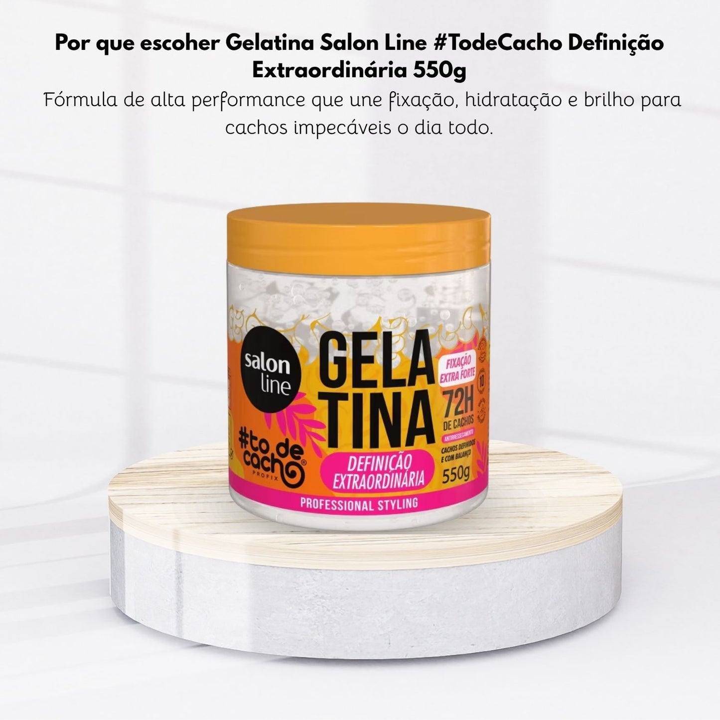 Gelatina Capilar Salon Line #TodeCacho Definição Extraordinária 550 g