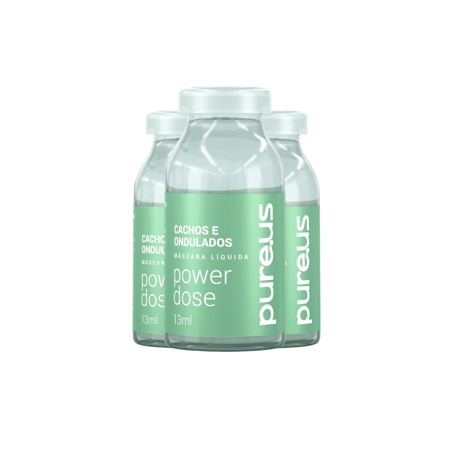 Kit Madamelis Pure Us Cachos Ampolas Tratamento 3x13ml