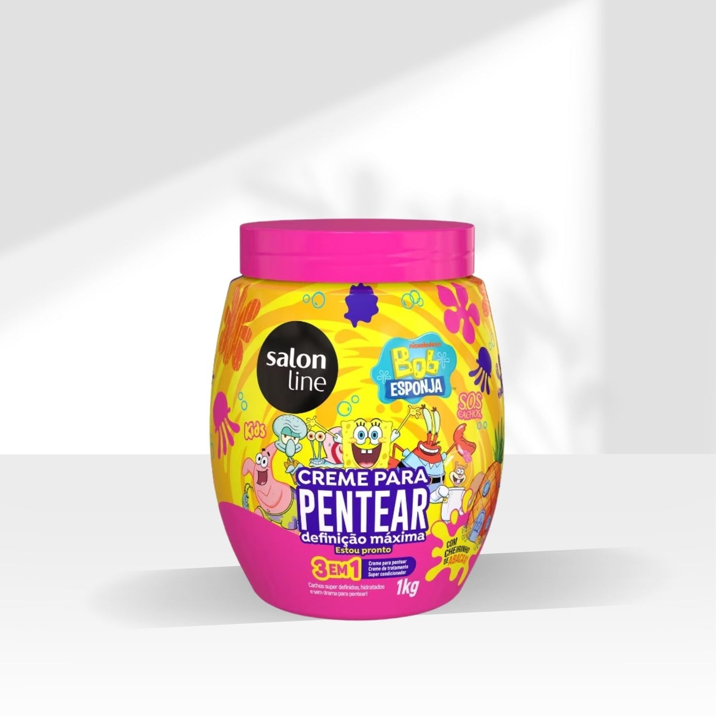 Creme para Pentear Salon Line SOS Kids Bob Esponja Definição Máxima 1 kg