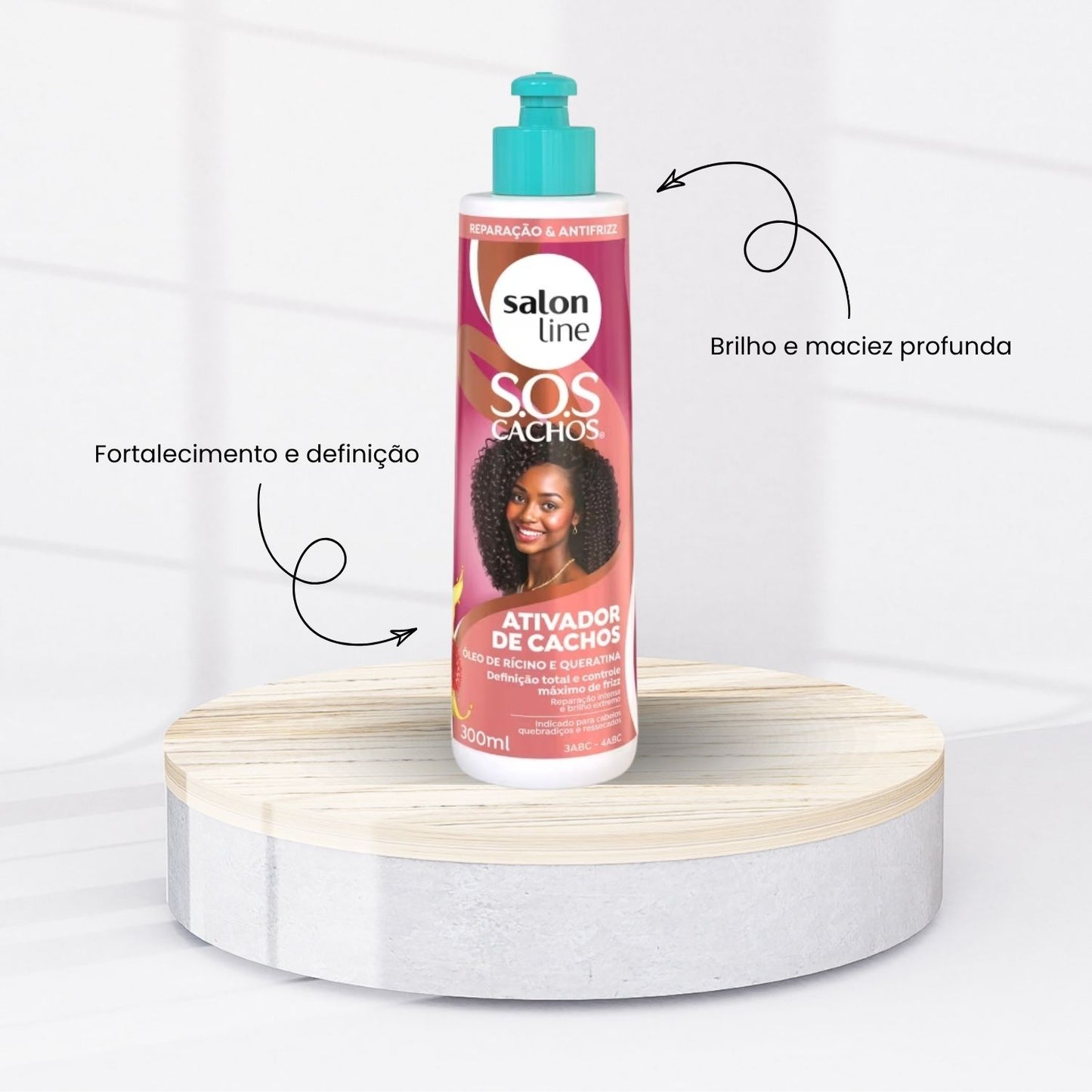 Ativador Capilar Salon Line SOS Óleo de Rícino e Queratina 300 ml