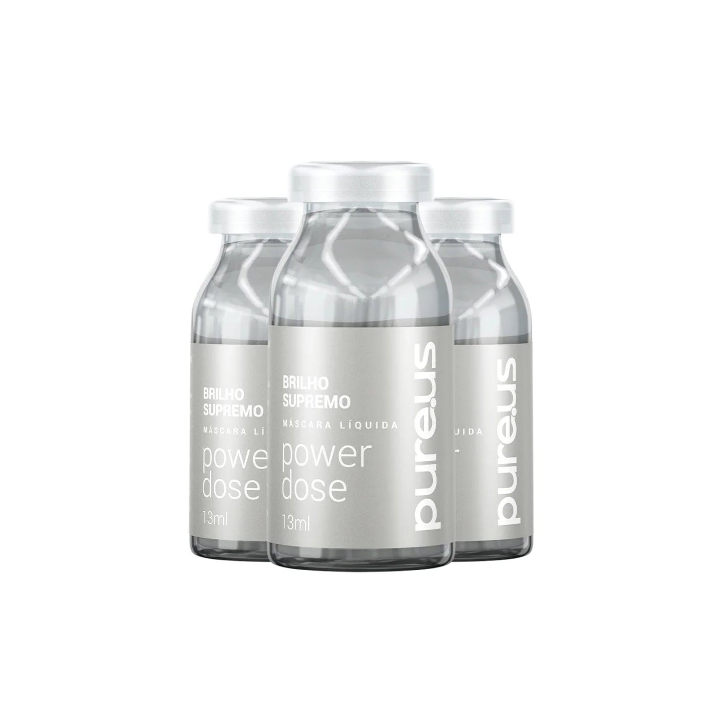Kit Madamelis Pure Us Antifrizz Ampolas Tratamento 3x13ml