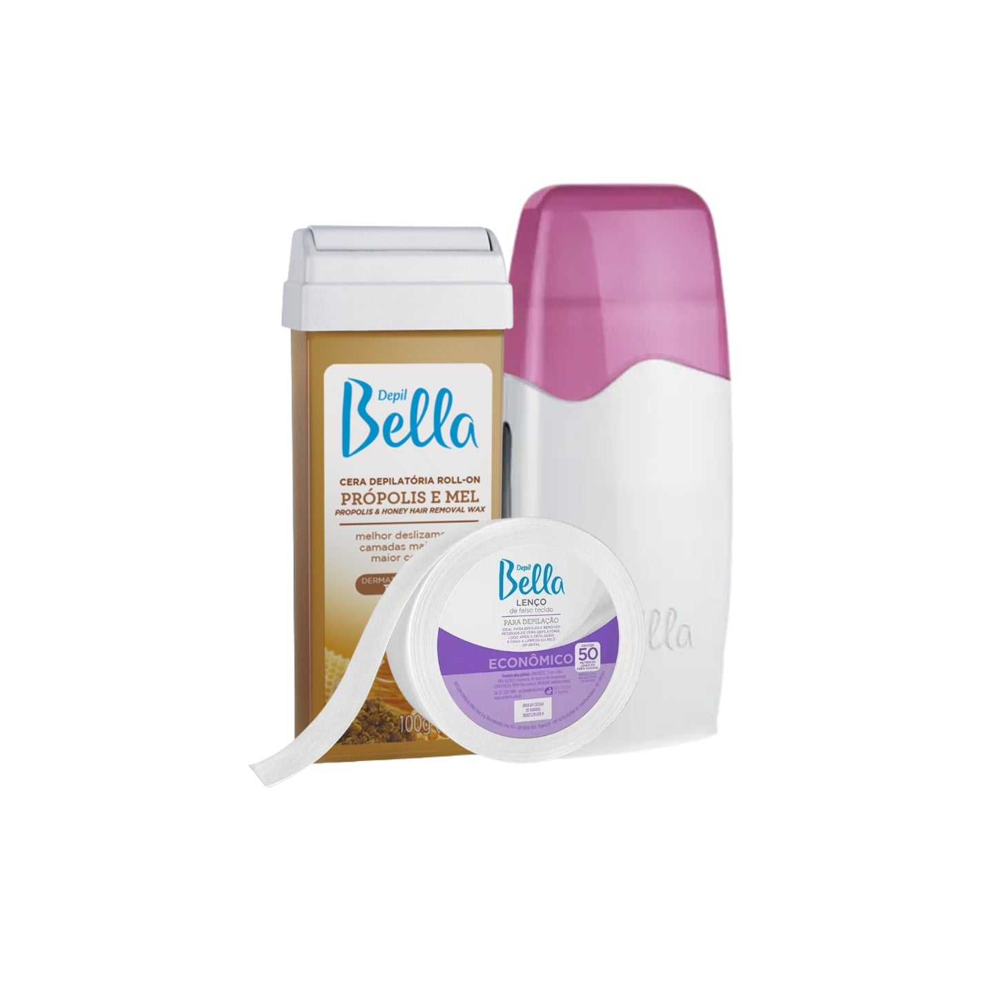 Kit Depil Bella Roll On Basico Depilacao Completo