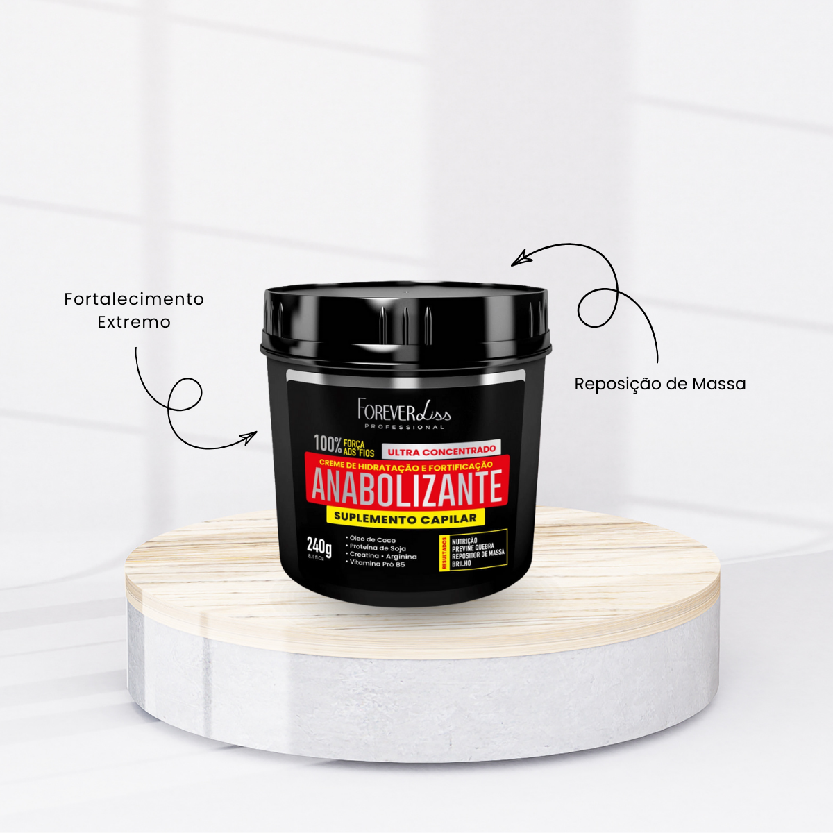 Kit Forever Liss Máscaras Verniz 240 g + UTI 240 g + Anabolizante 240 g