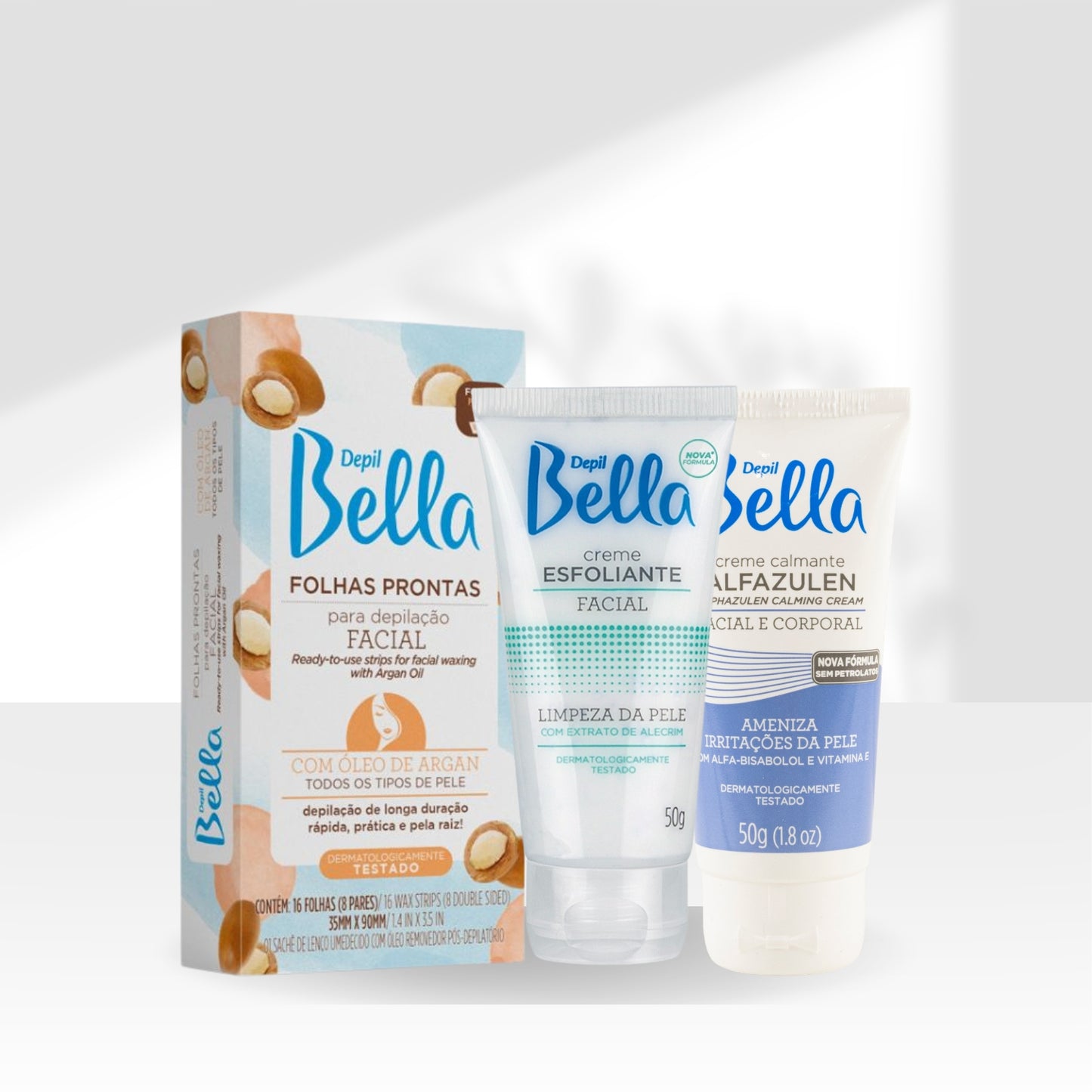 Kit Depil Bella Depilação Facial Cuidados com a Pele