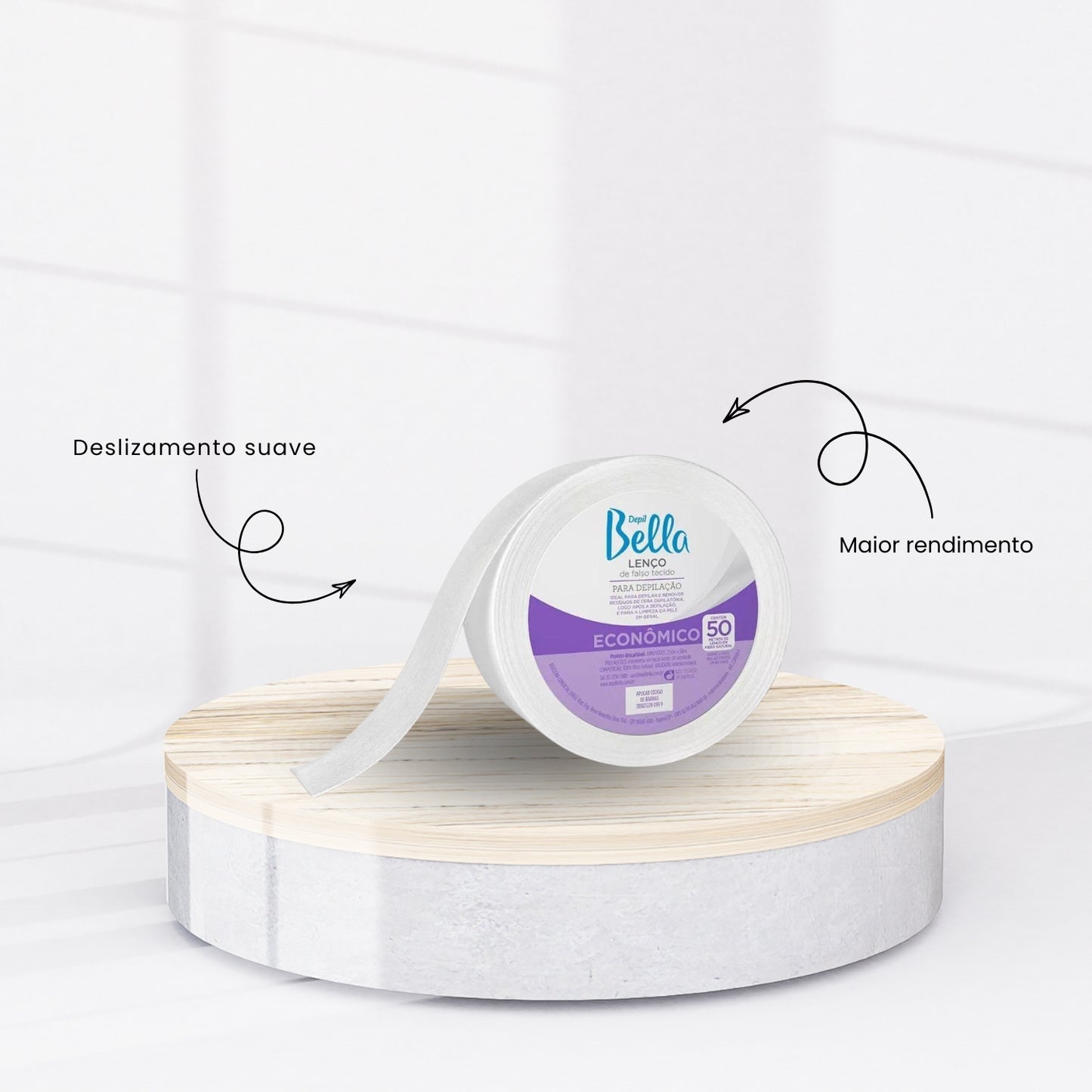 Kit Depil Bella Roll On Depilação Corporal Sistema Completo