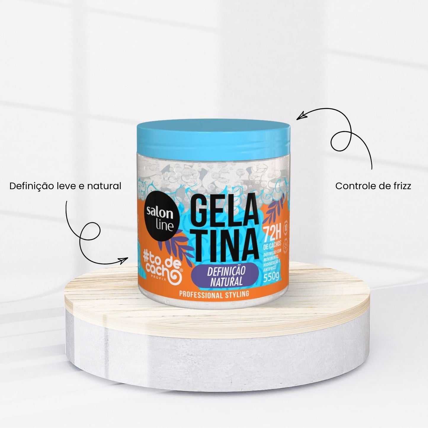 Gelatina Capilar Salon Line #TodeCacho Definição Natural 550 g