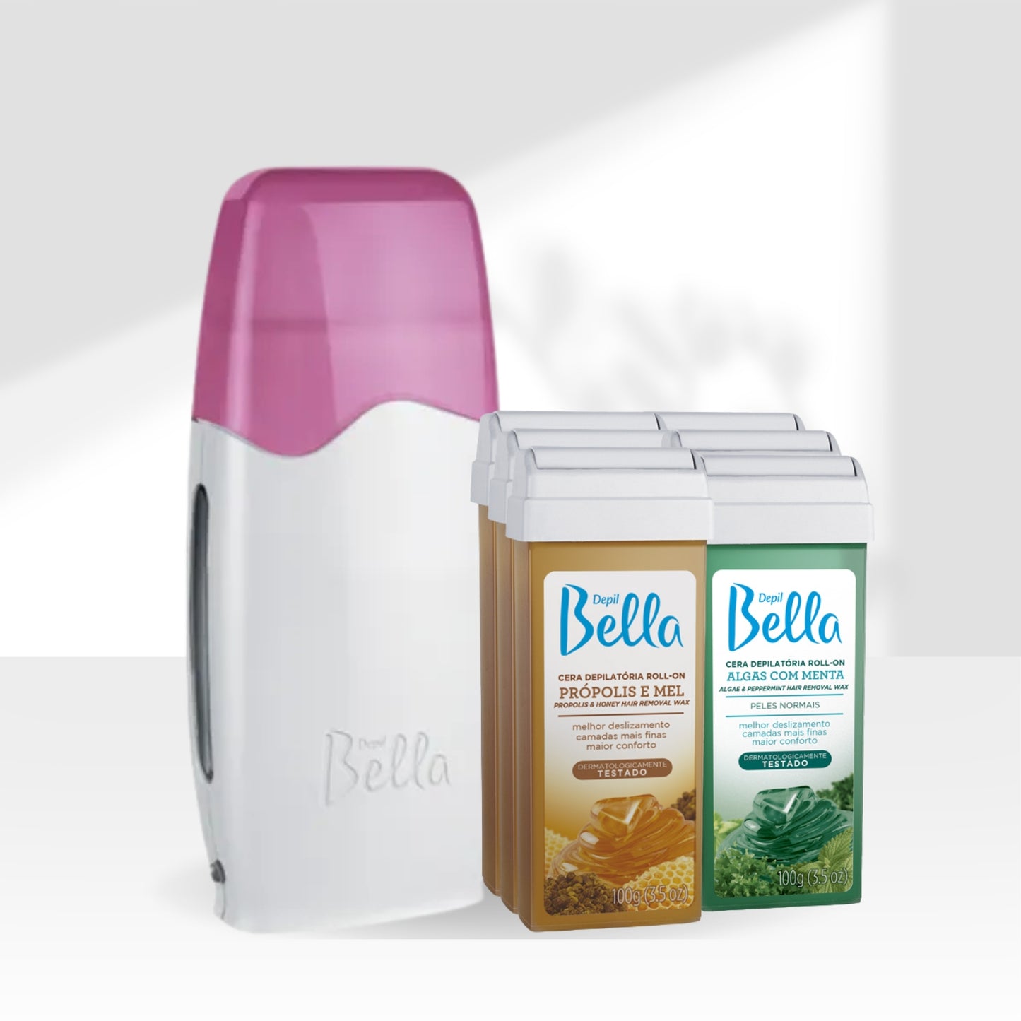 Kit Depil Bella Mega Roll On Depilação Corporal