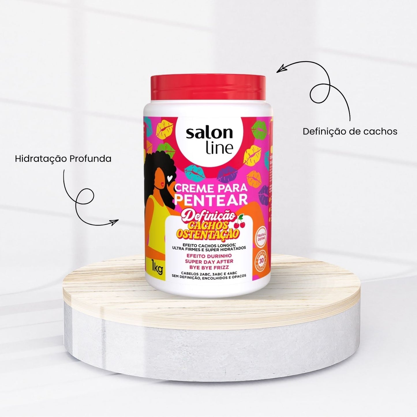 Creme para Pentear Salon Line Cachos Ostentação 1 kg