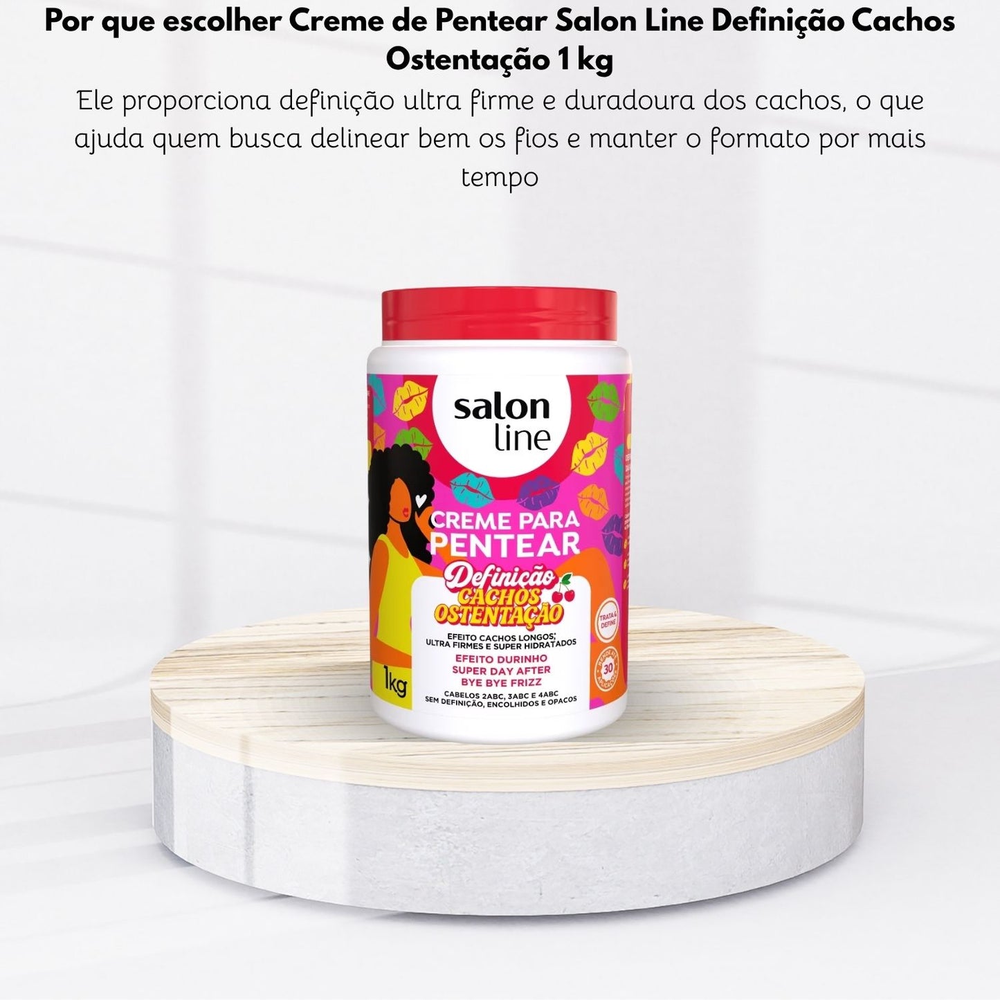 Creme para Pentear Salon Line Cachos Ostentação 1 kg