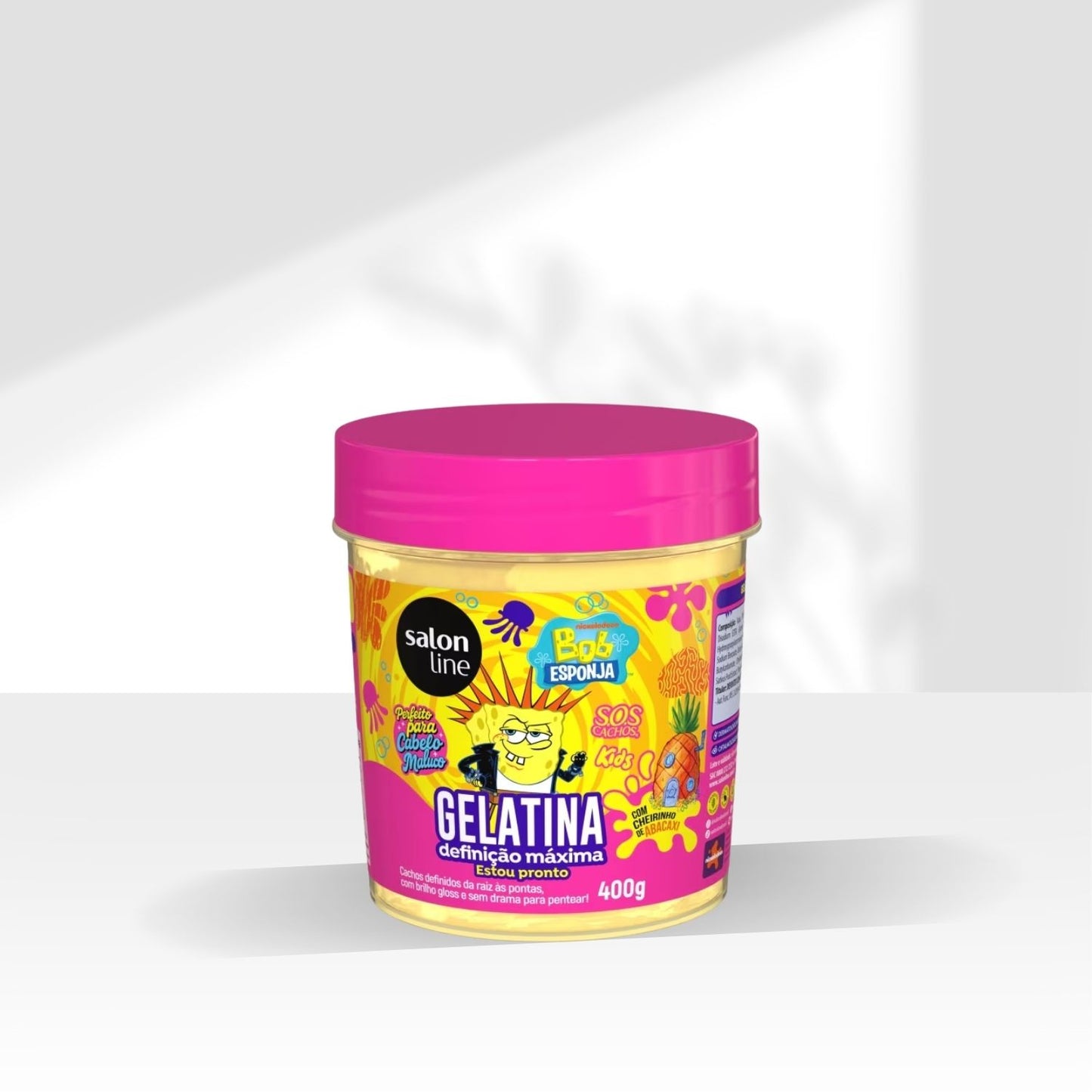 Gelatina Capilar Salon Line SOS Kids Bob Esponja Definição Máxima 400 g