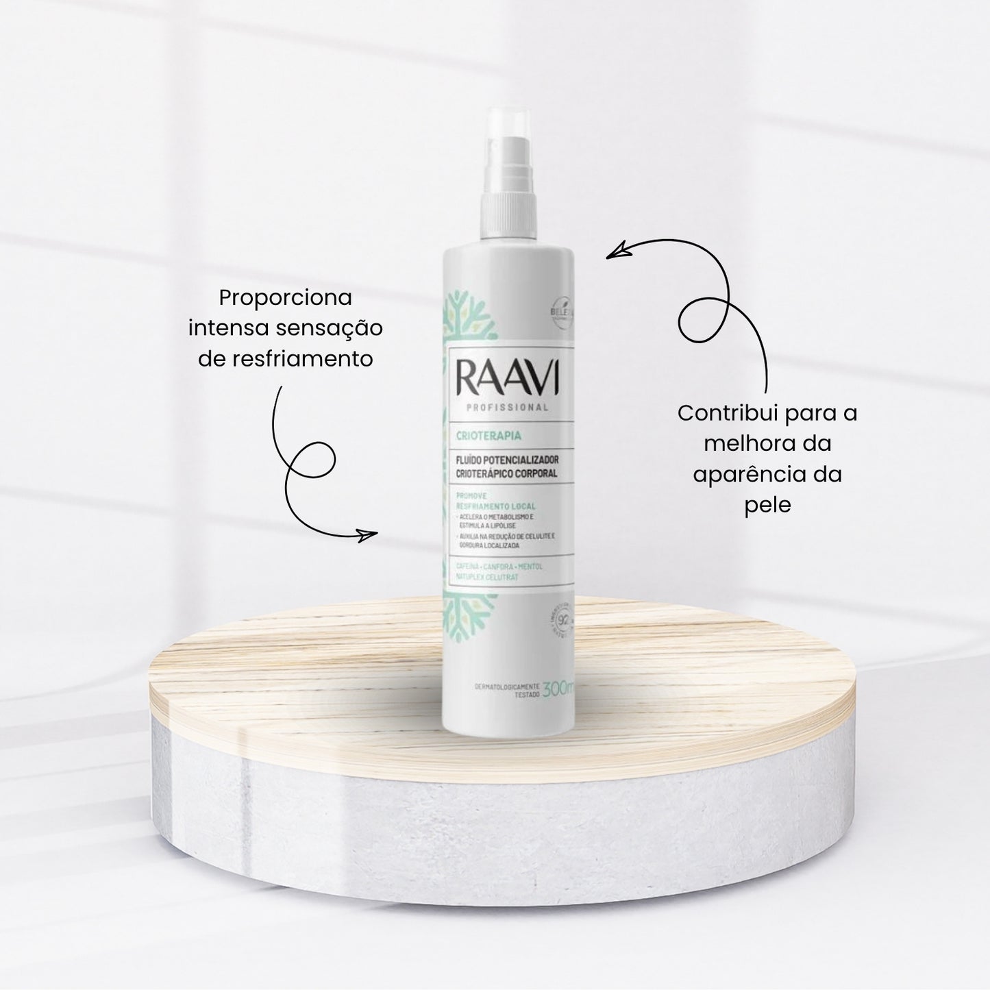 Kit Raavi Massagem Redutora Energetica Creme Gel Corporal