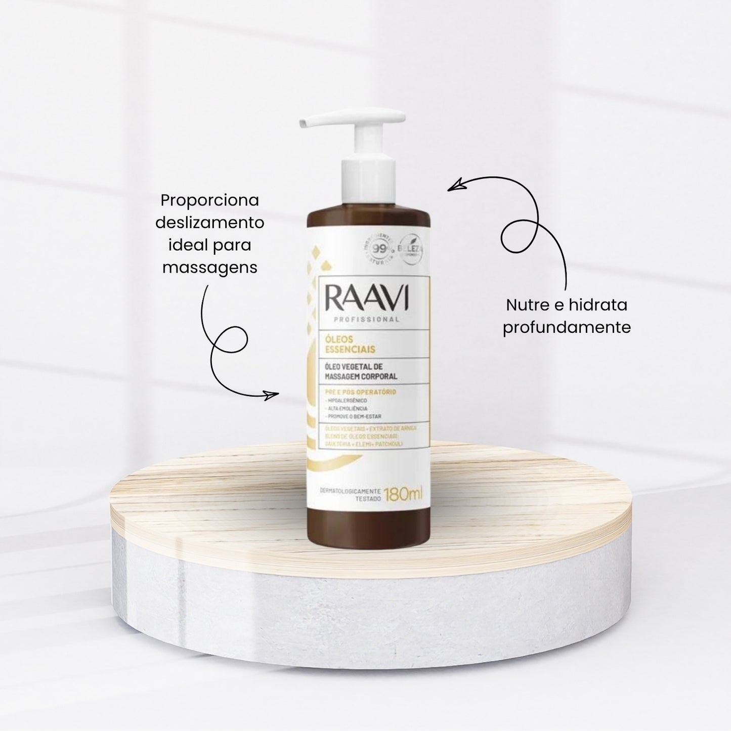 Kit Raavi Massagem Redutora Energetica Creme Gel Corporal