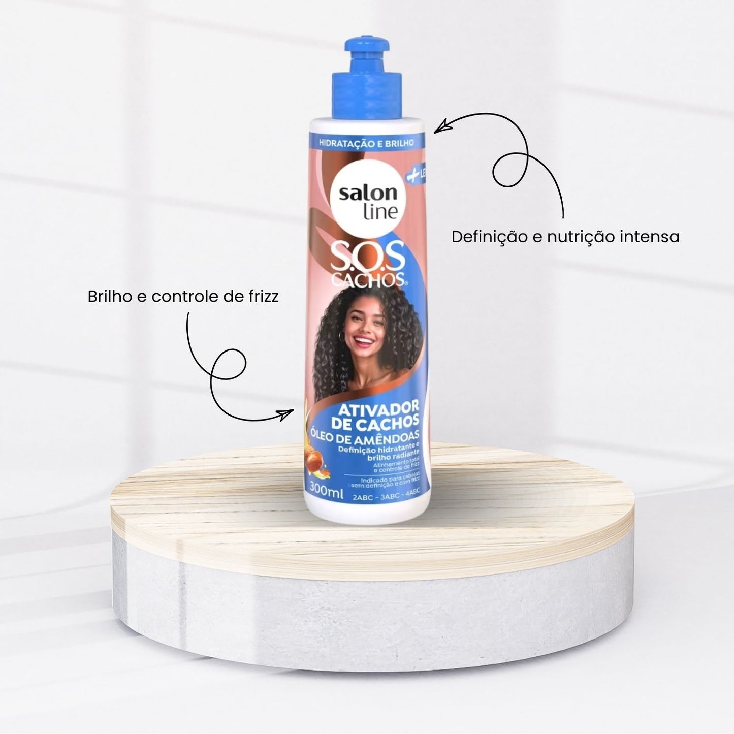 Ativador Capilar Salon Line SOS Cachos Leves Óleo de Amêndoas 300 ml