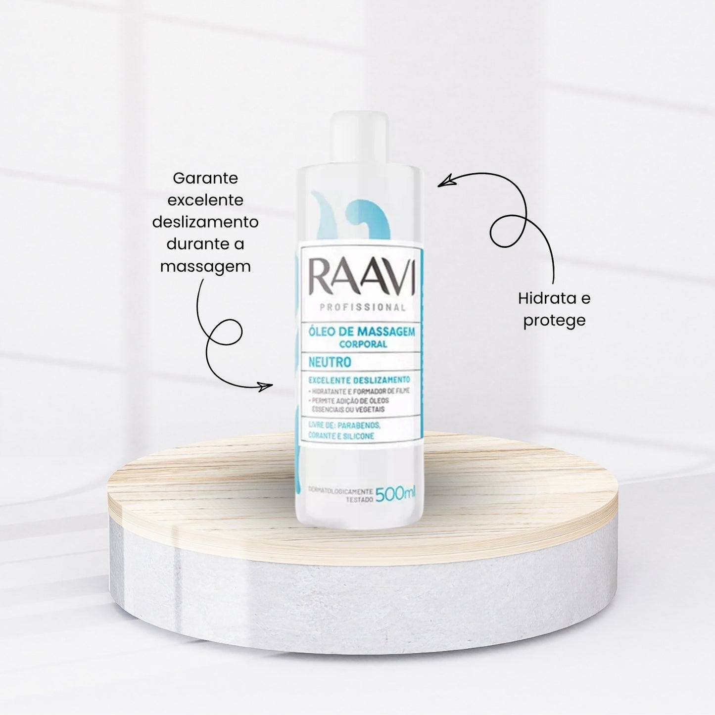 Kit Raavi Massagem Premium Q10 Creme Hidratacao Firmadora