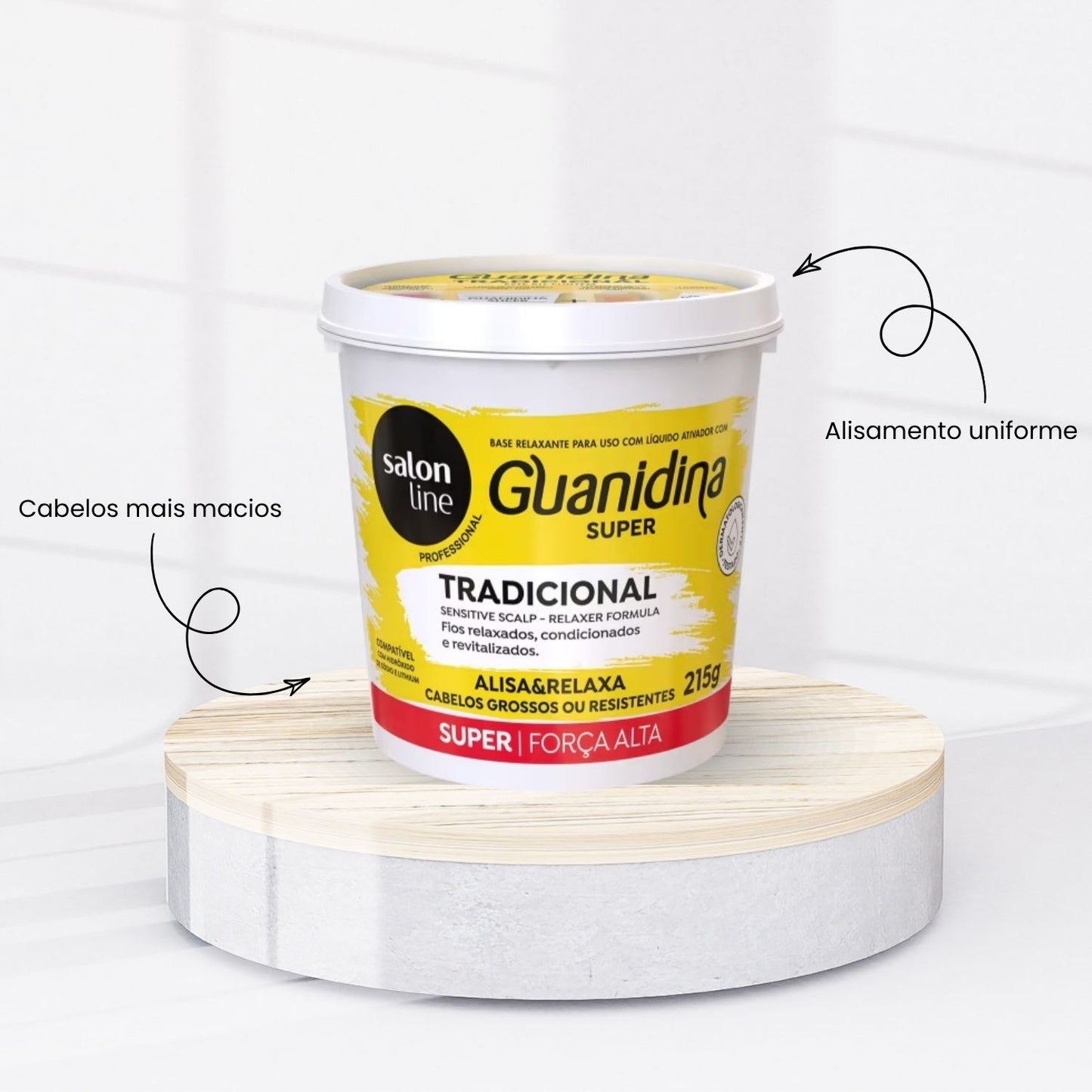 Relaxante Capilar Guanidina Tradicional Super Alisa e Relaxa 215 g