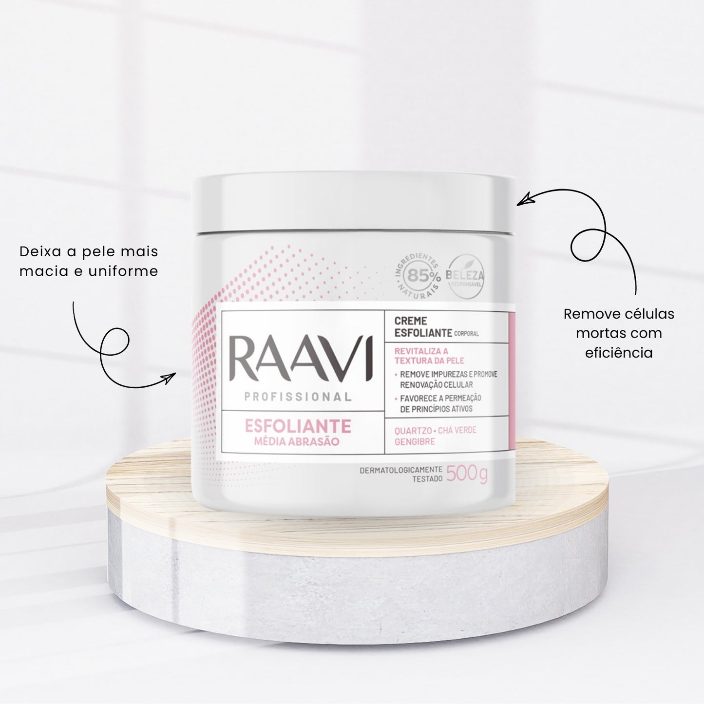 Kit Raavi Esfoliacao Corporal Cuidados com a Pele