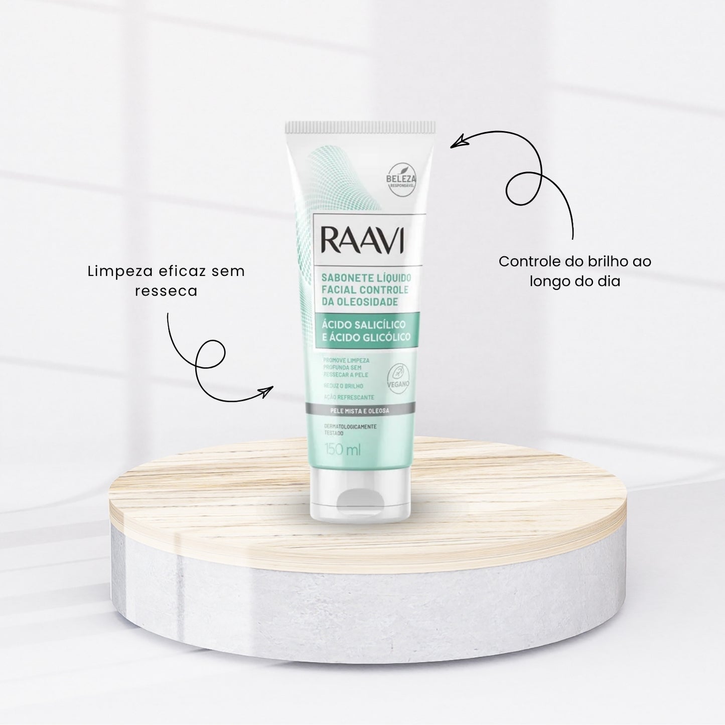 Kit Raavi Anti Oleosidade Facial Completo Skincare Rotina