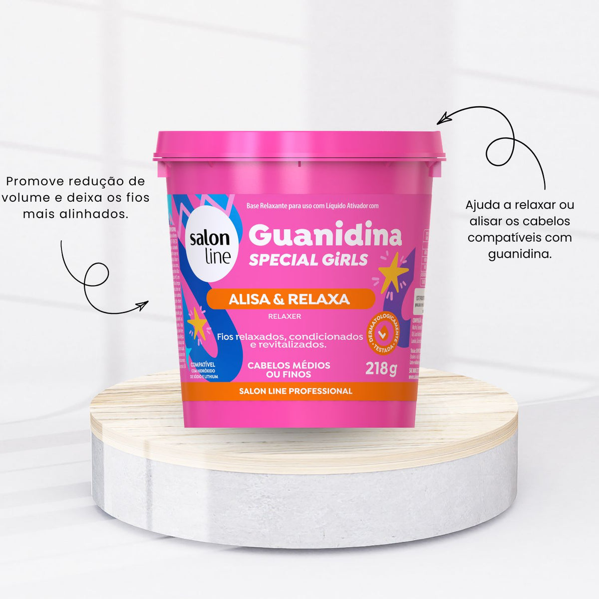 Relaxante Capilar Guanidina Special Girls Regular Alisa e Relaxa 218 g
