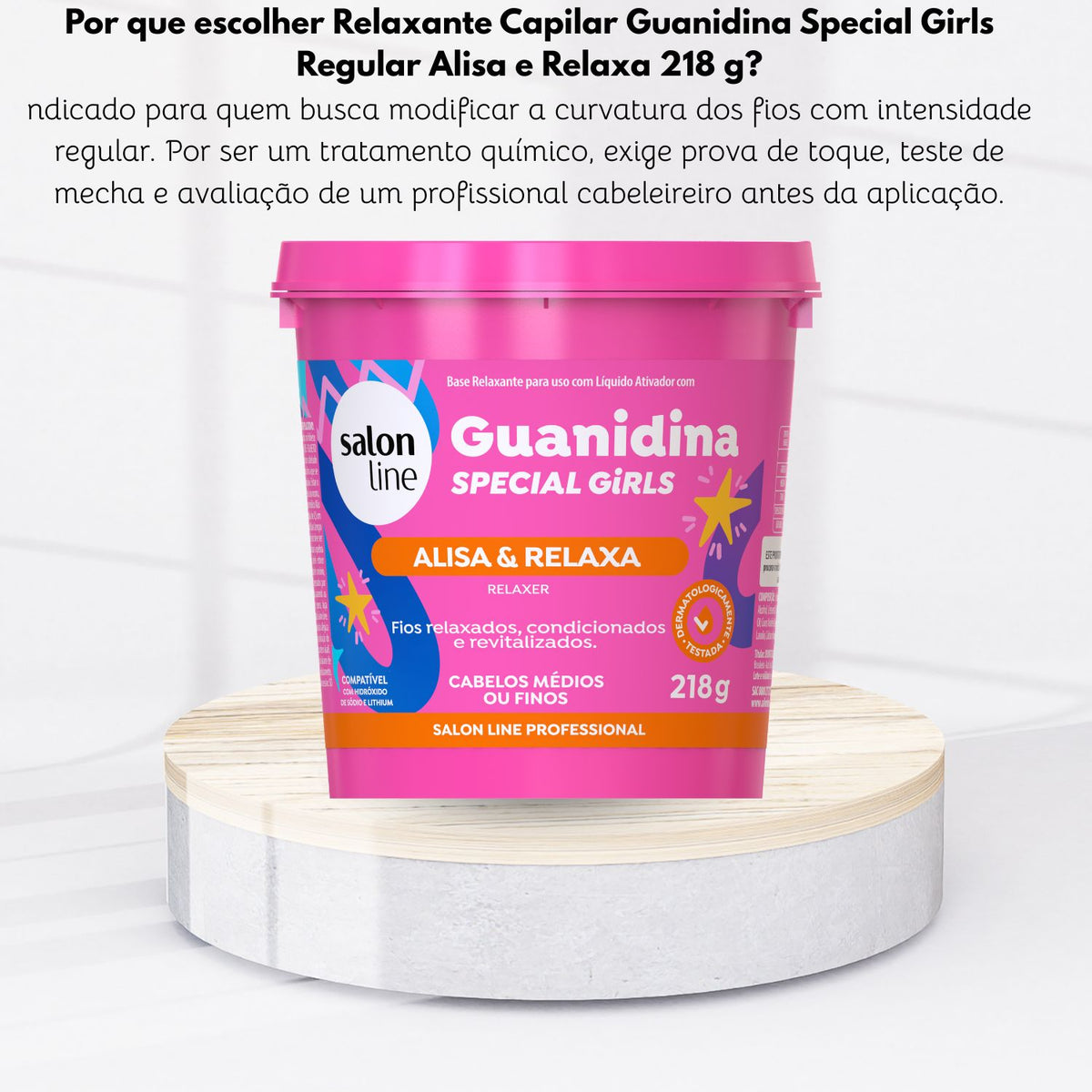Relaxante Capilar Guanidina Special Girls Regular Alisa e Relaxa 218 g