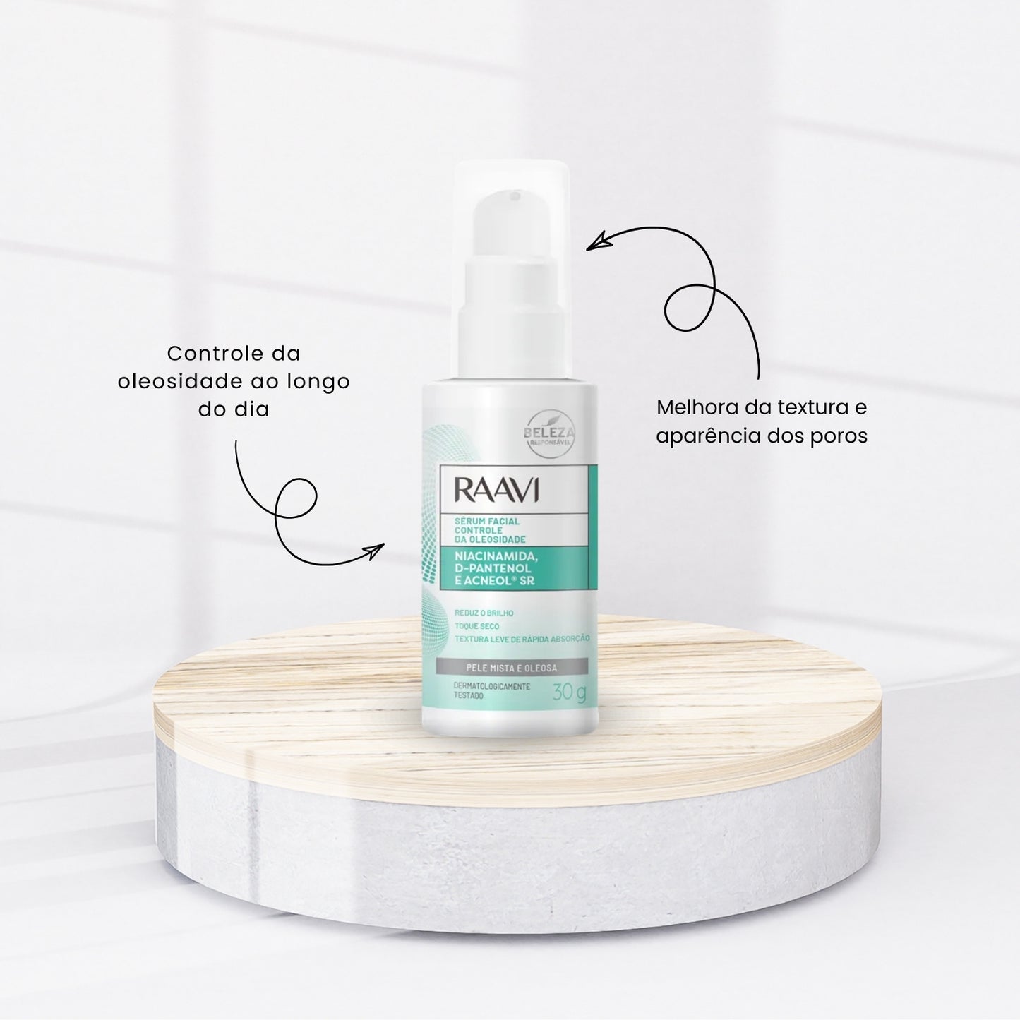 Kit Raavi Facial Antioleosidade e Esfoliação Rotina Facial