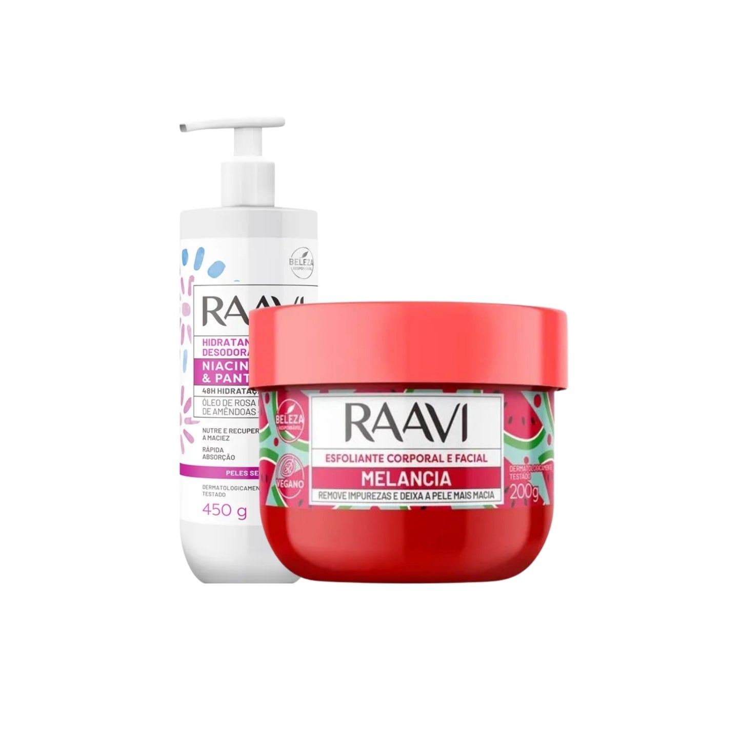 Kit Raavi Esfoliante Niacinamida Pantenol Contra Oleosidade