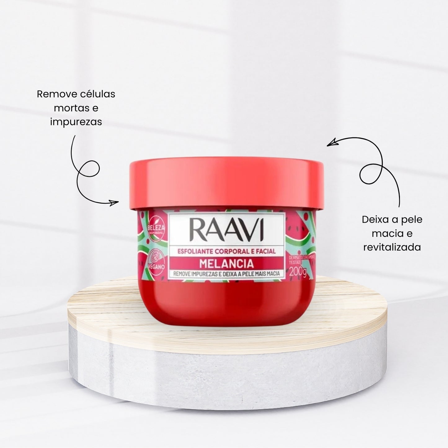 Kit Raavi Esfoliante Niacinamida Pantenol Contra Oleosidade