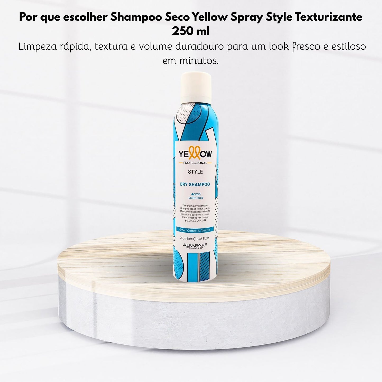 Shampoo Seco Yellow Spray Style Texturizante 250 ml