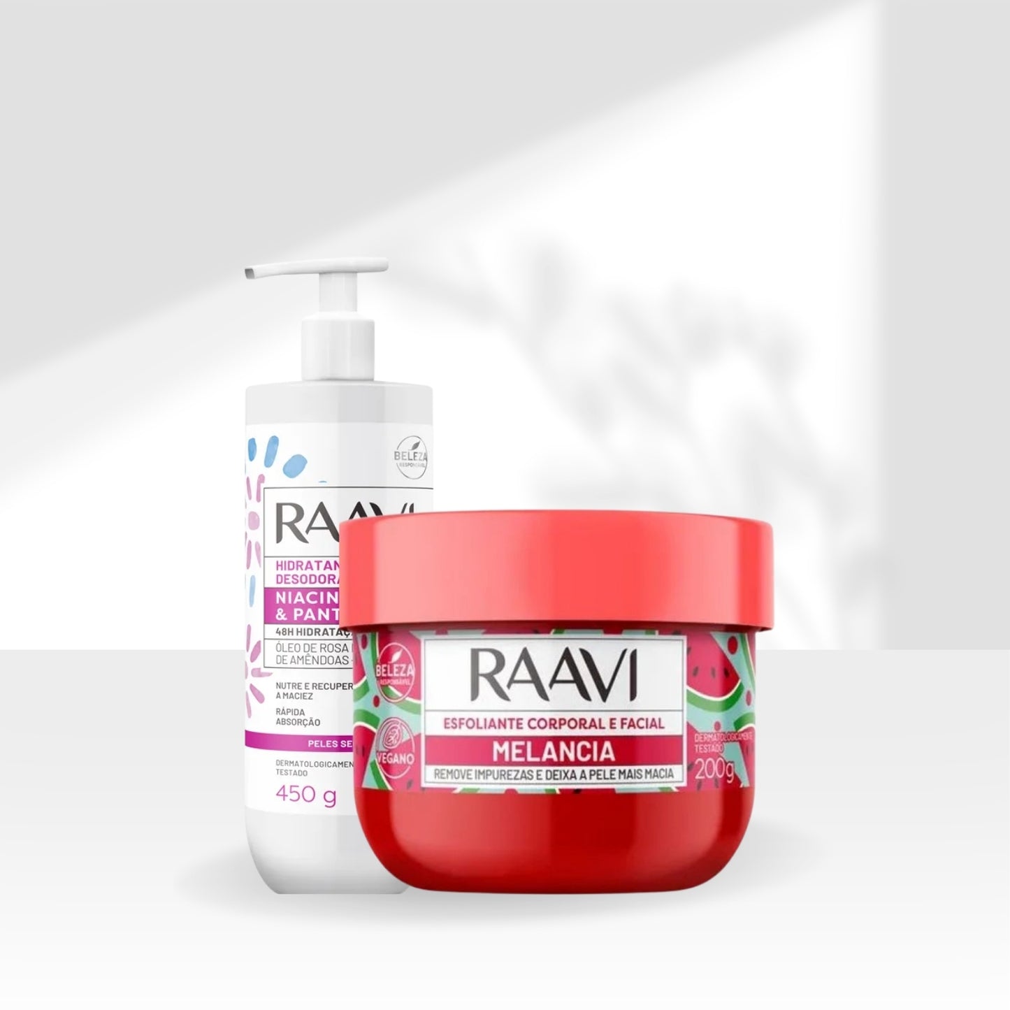 Kit Raavi Esfoliante Niacinamida Pantenol Contra Oleosidade