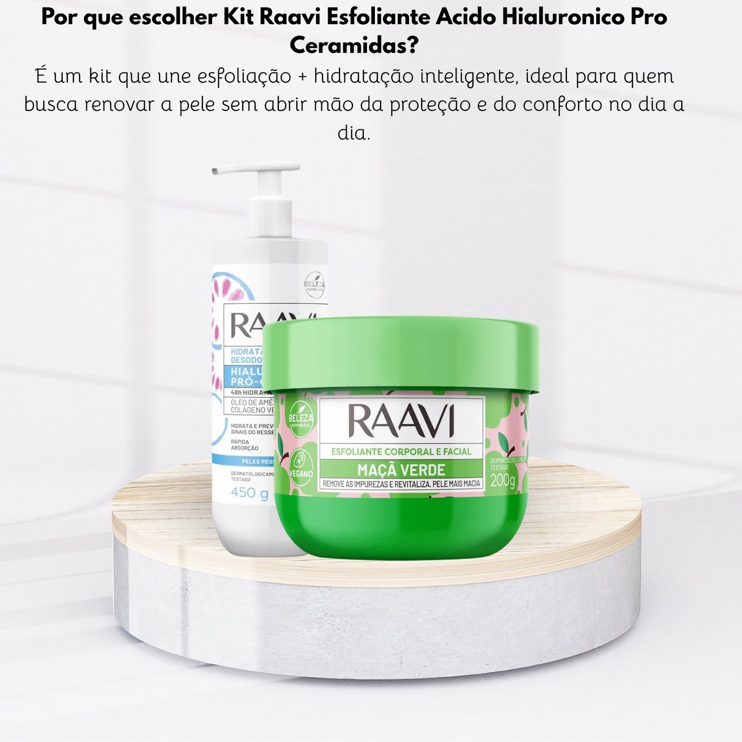 Kit Raavi Esfoliante Acido Hialuronico Pro Ceramidas