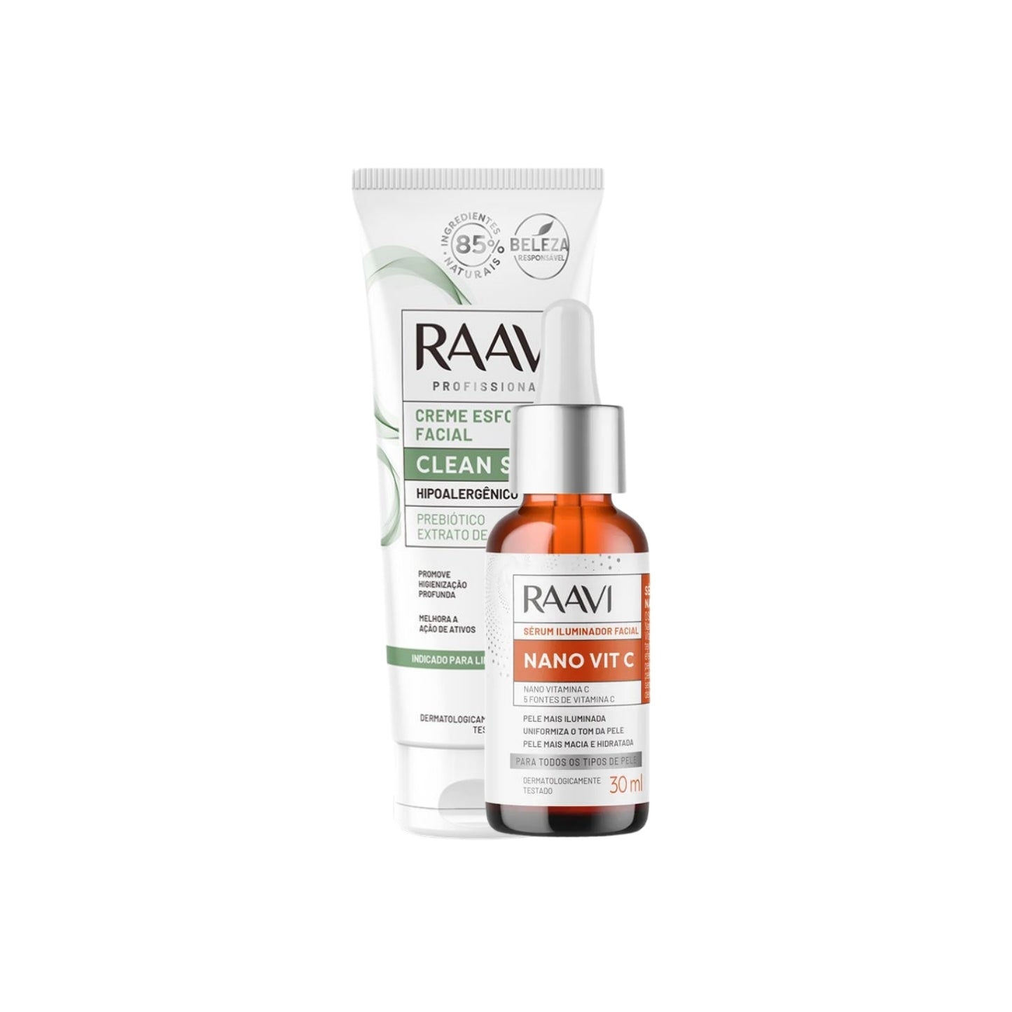 Kit Raavi Serum Iluminador Facial Brilho e Uniformização