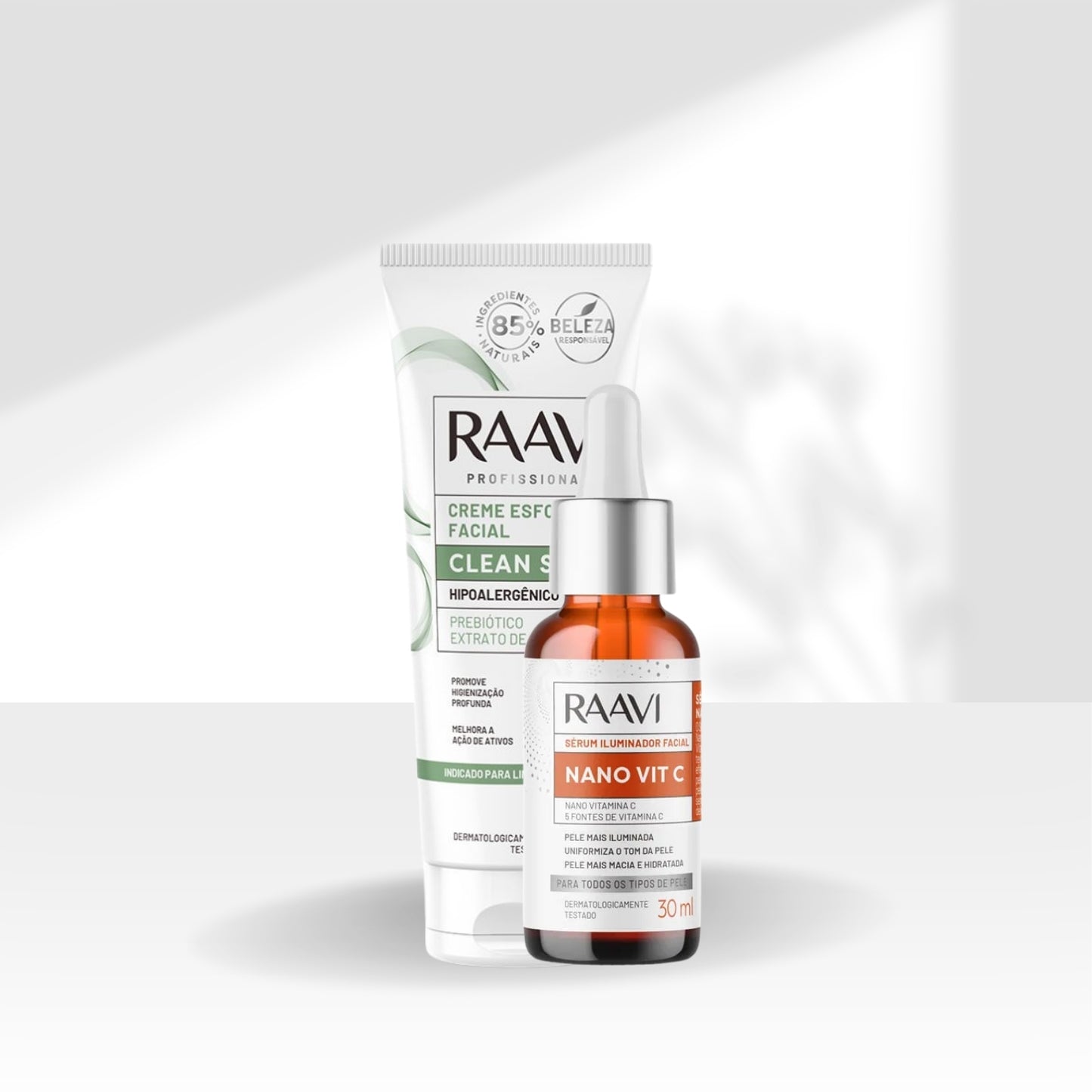 Kit Raavi Serum Iluminador Facial Brilho e Uniformização