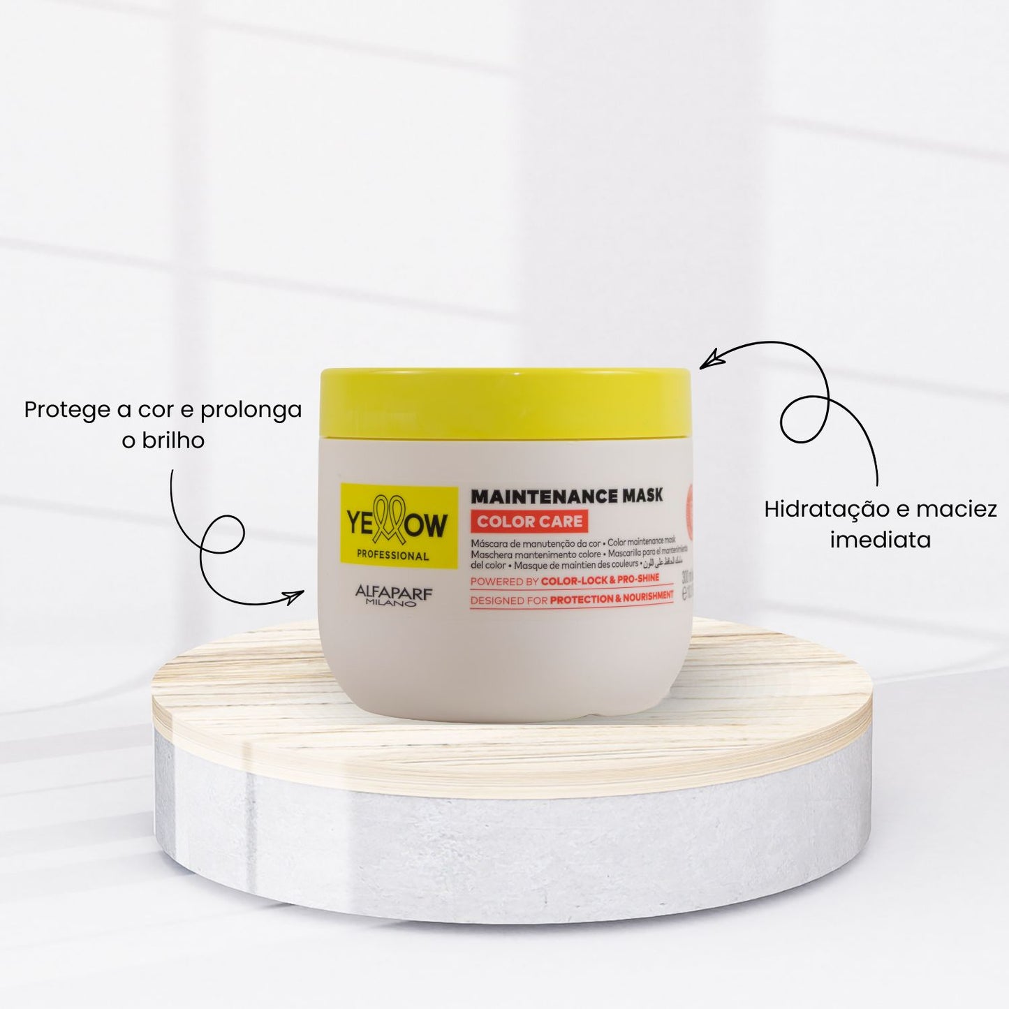 Máscara Color Care Yellow Proteção Cabelos Coloridos 300 ml