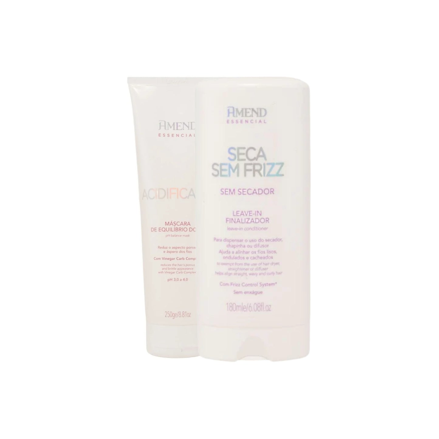 Kit Amend Essencial Acidificante e Leavein Controle de Frizz