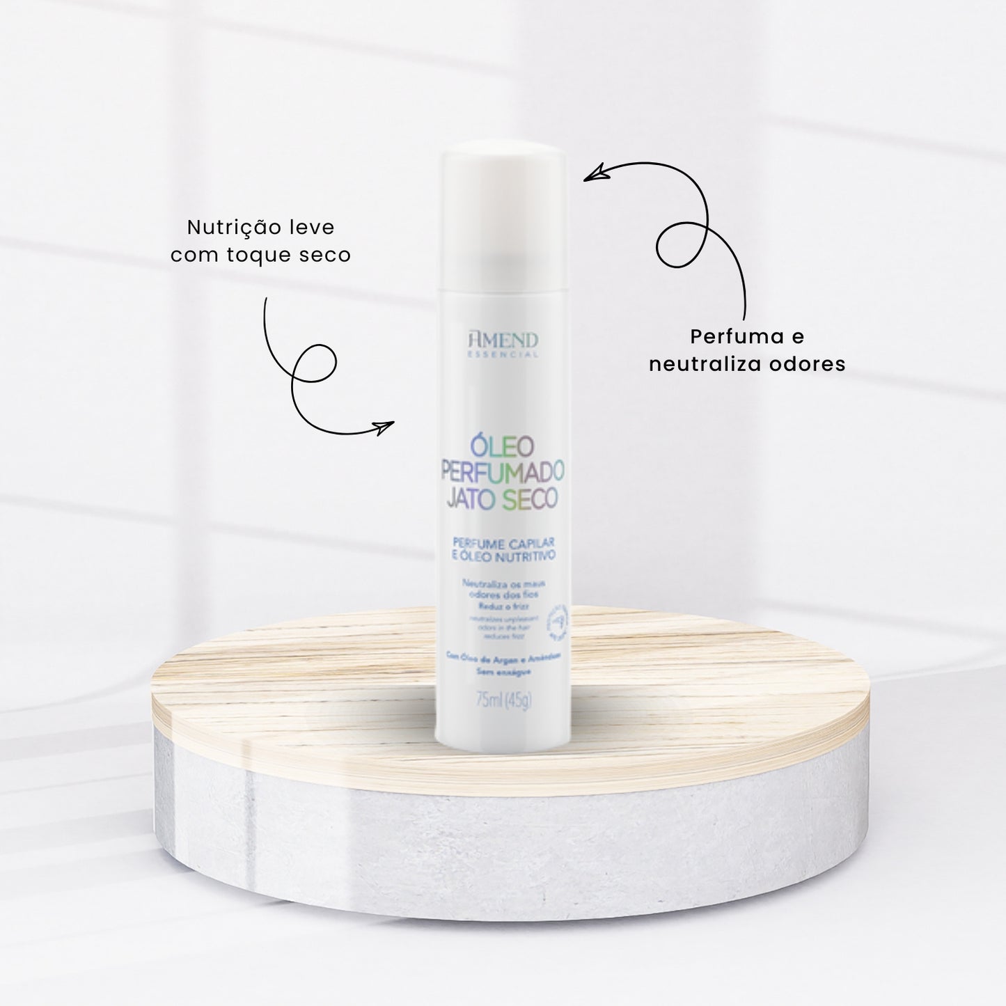 Oleo Amend Essencial Nutritivo Perfumado Jato Seco 75 ml