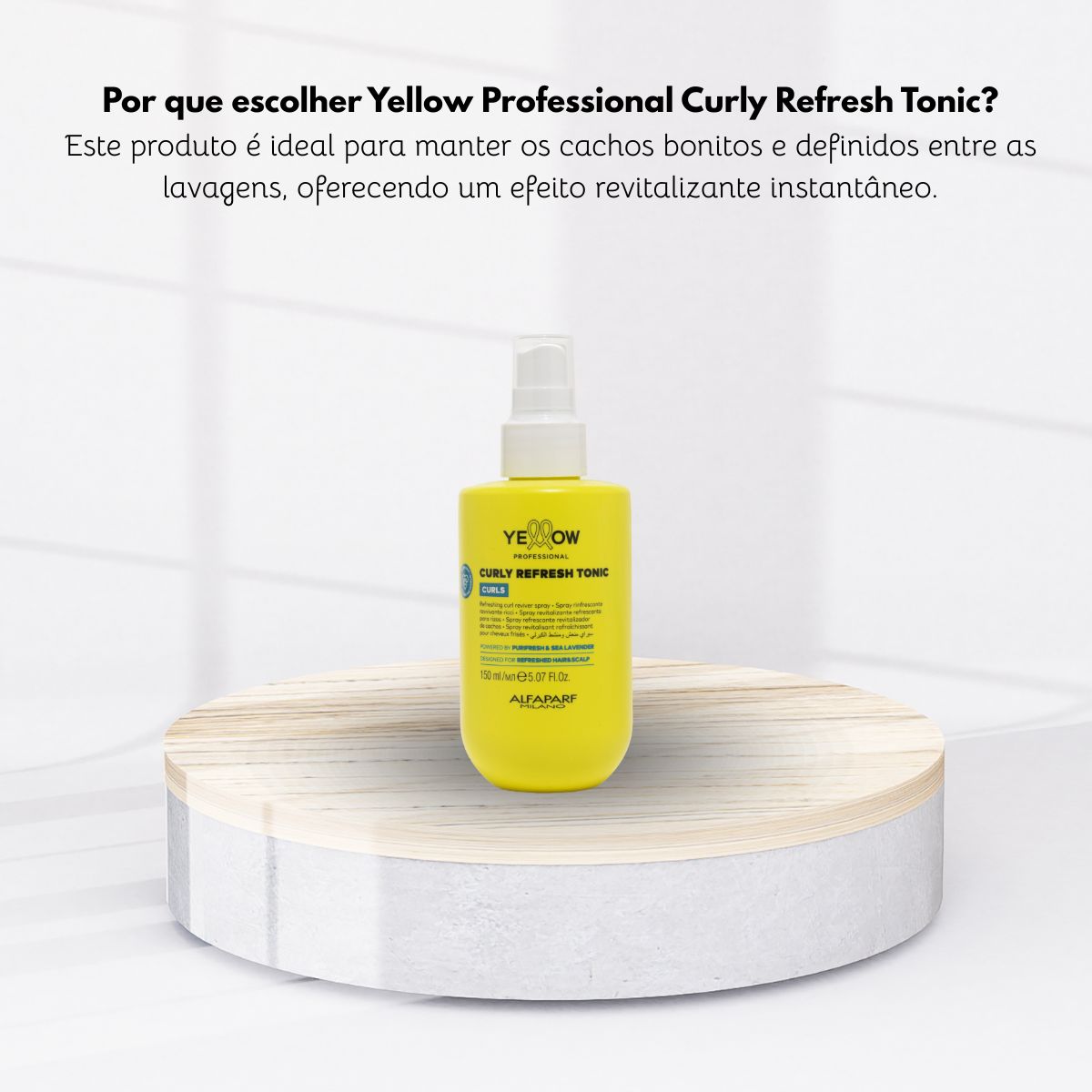 Tônico Capilar Yellow Curls Refresh Cachos 150 ml
