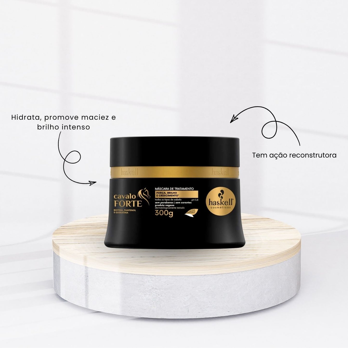 Máscara Tratamento Haskell Cavalo Forte Fortalecimento 300 g