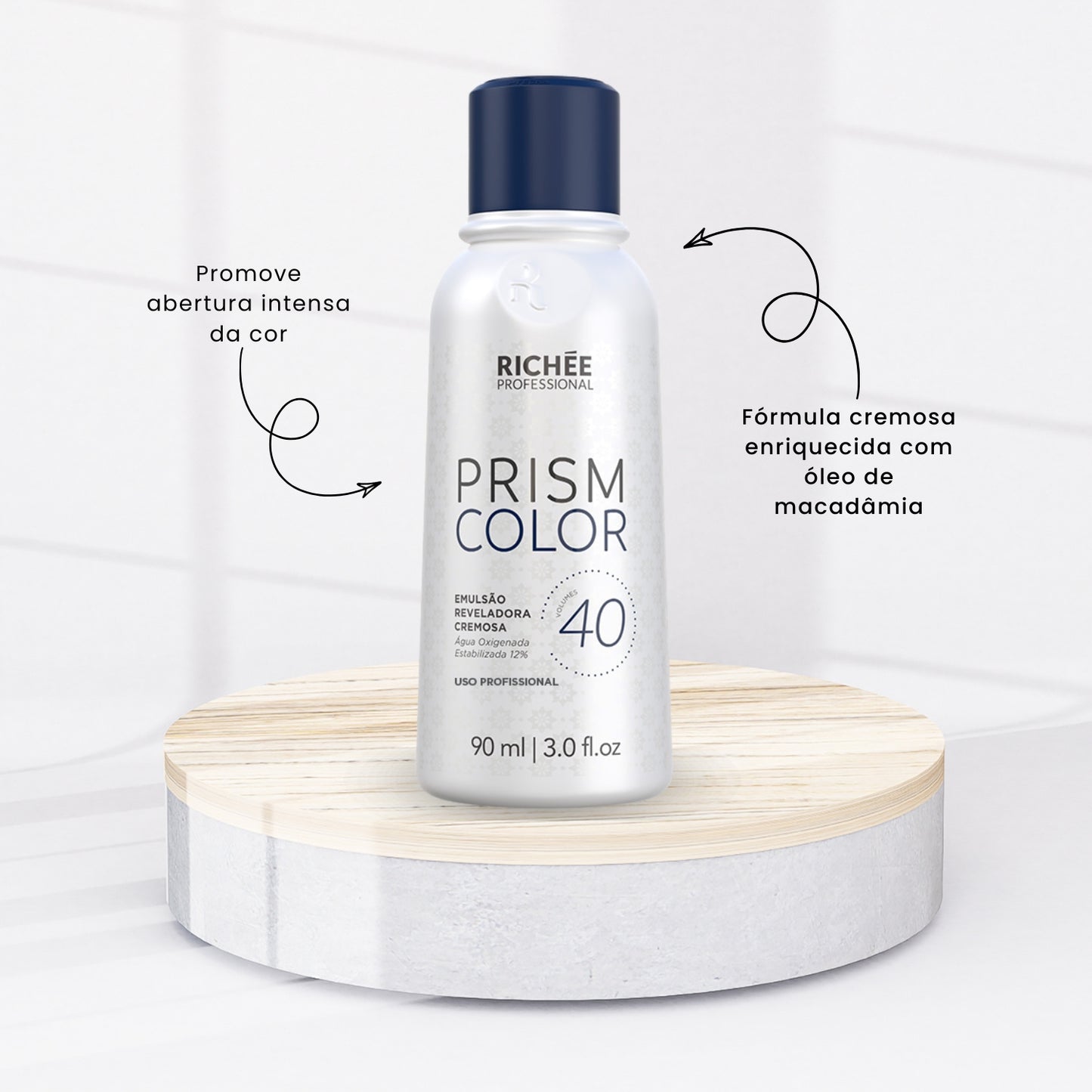 Água Oxigenada Richée Prismcolor 40 VL - Coloracao 90 ml