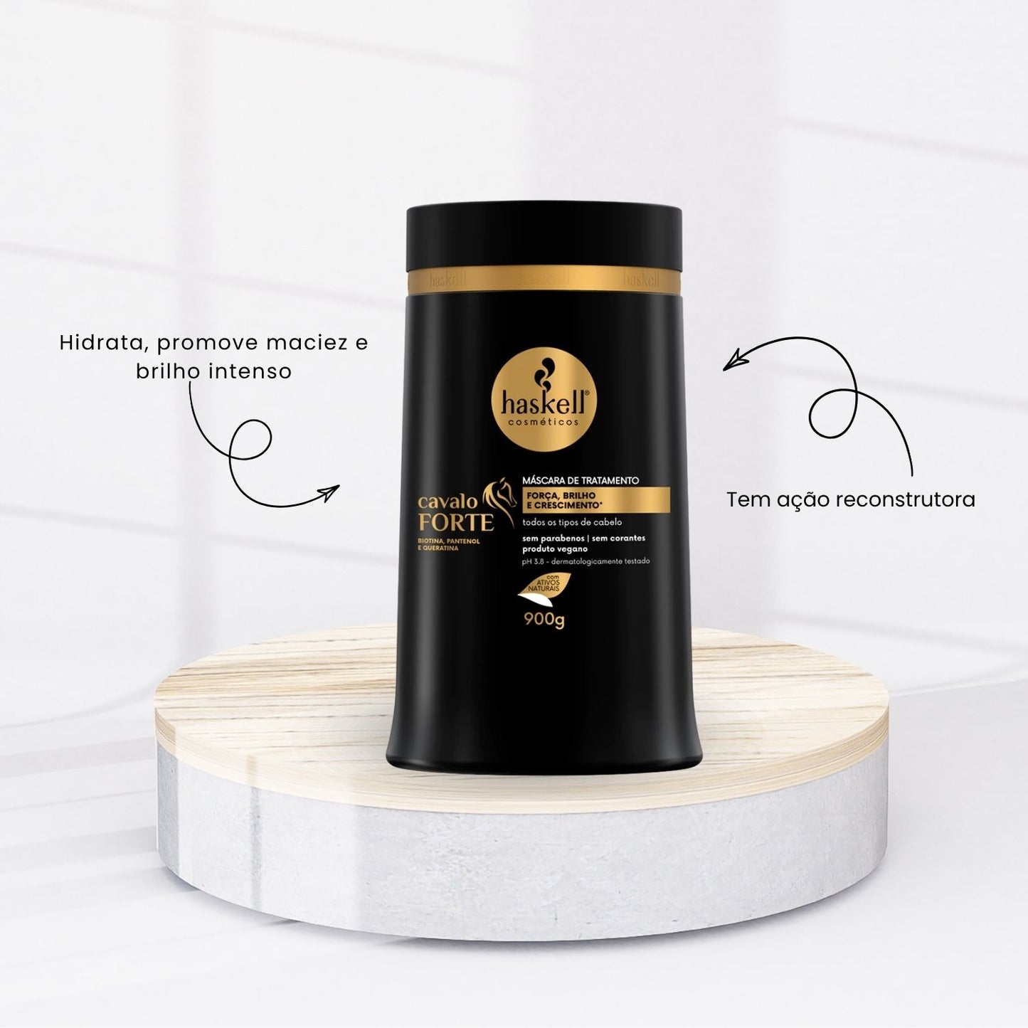 Máscara Tratamento Haskell Cavalo Forte Fortalecimento 900 g