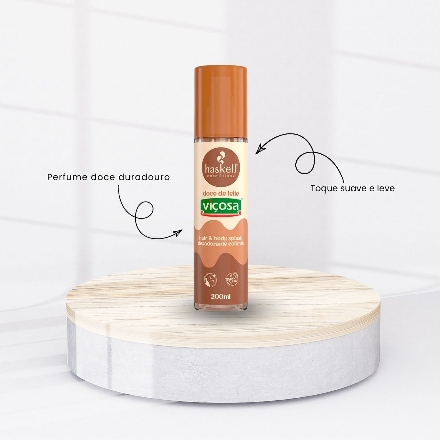 Body Splash Haskell Viçosa Fragrância Doce de Leite 200 ml