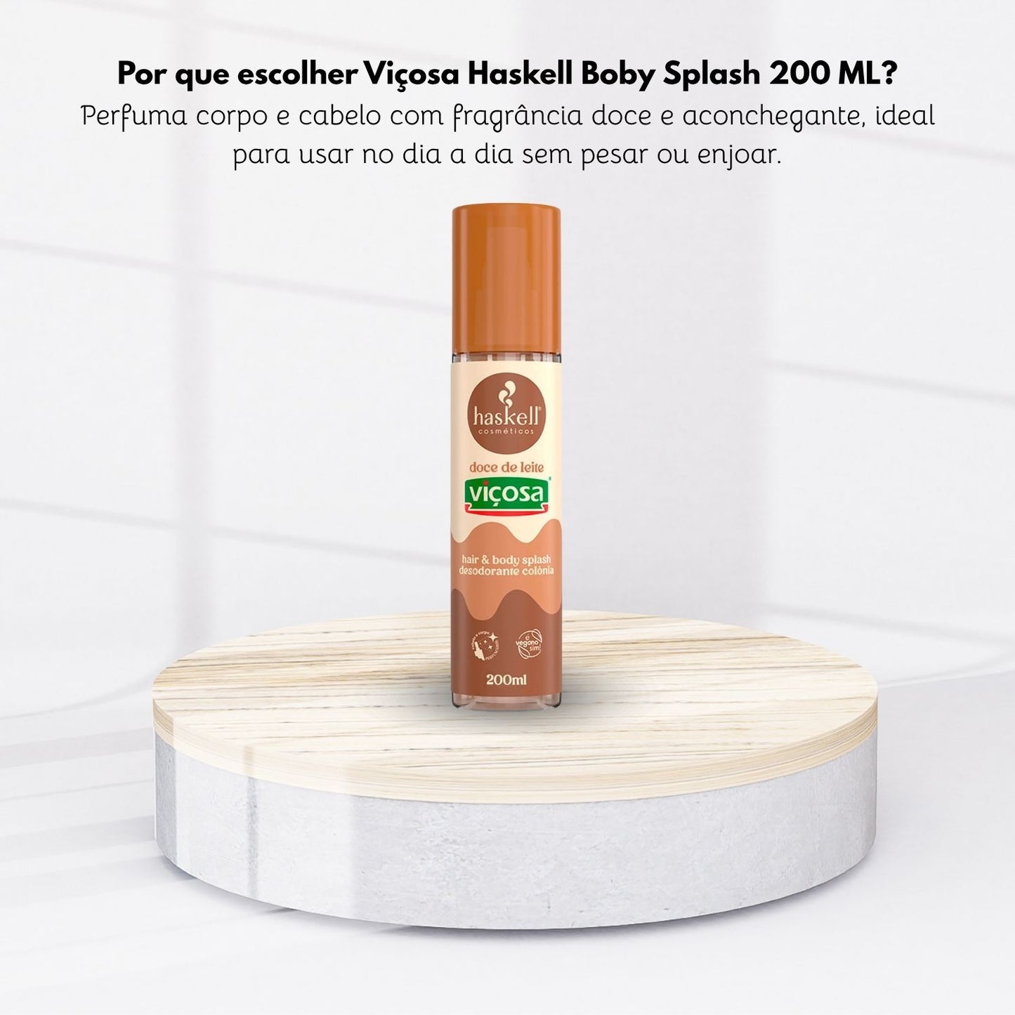 Body Splash Haskell Viçosa Fragrância Doce de Leite 200 ml